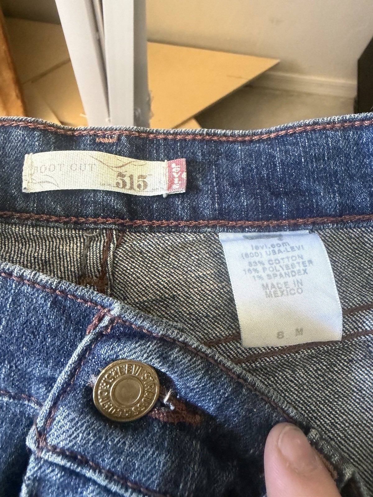 Levi’s Women’s Mid-Rise Bootcut Blue Denim Jeans Medium Wash Stretch Size 8