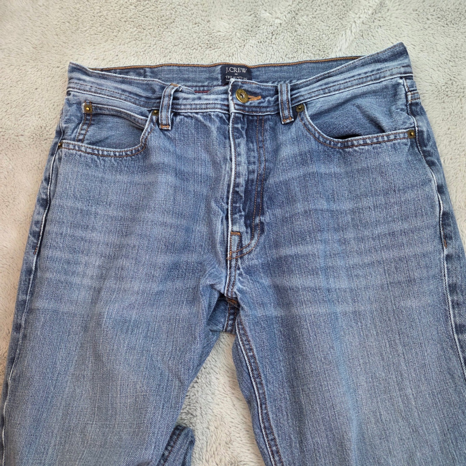 J.Crew The Sutton Straight Leg Jeans Mens 32×28 Medium Wash Blue Denim Pants