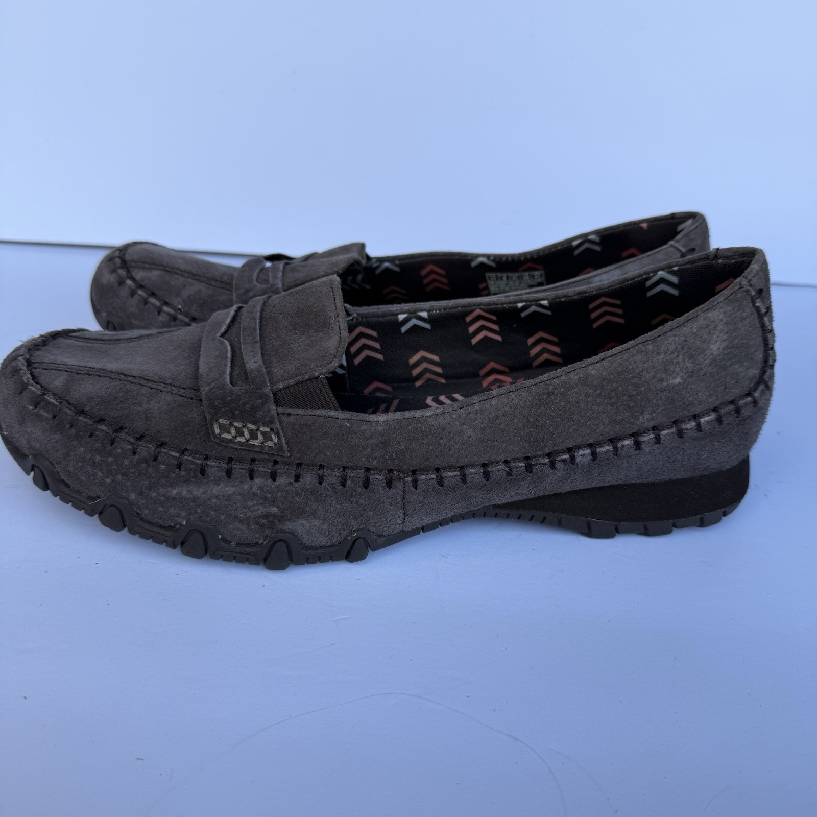 Skechers Womens Size 11 Chocolate Slip On Memory Foam Casual Shoes