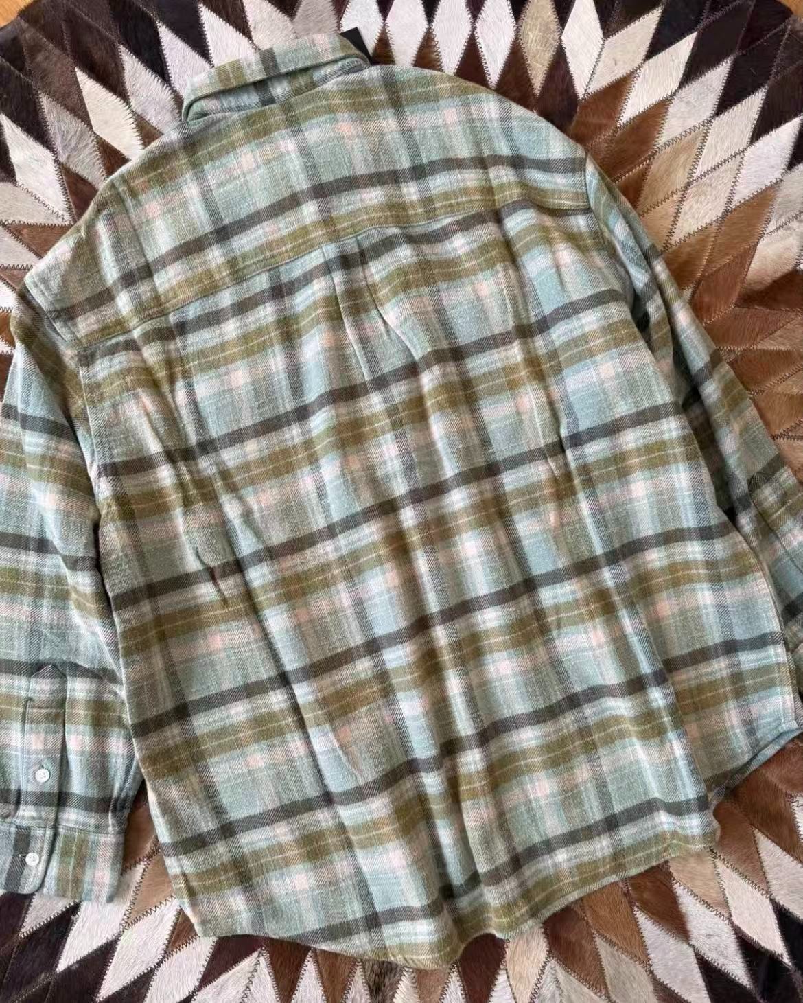 NWT R13 Boyfriend Shirt in Turquoise Plaid Size XS