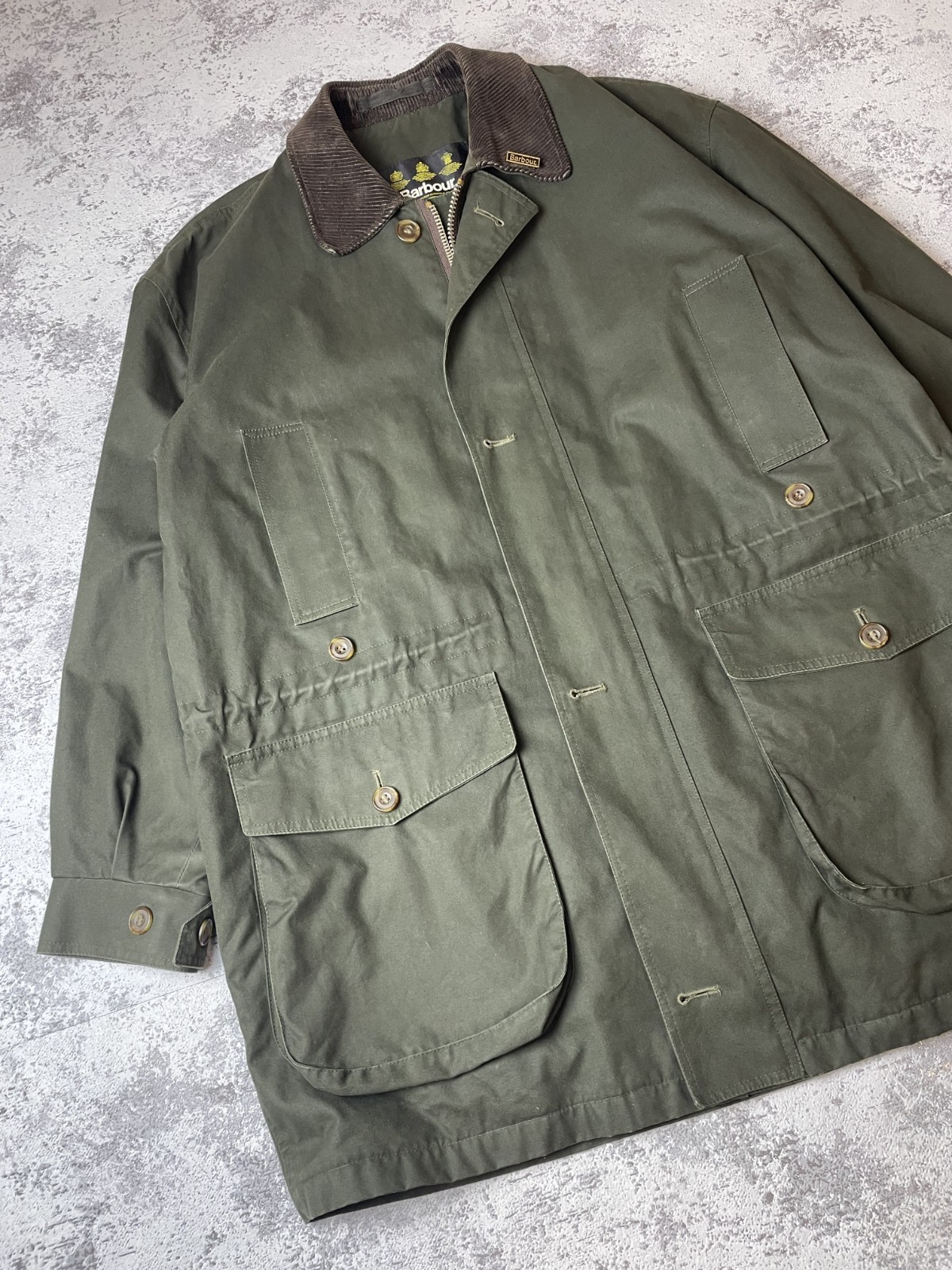 Barbour Ventile Jacket C42 (107cm) A1005 Unlined Green Vintage Rare