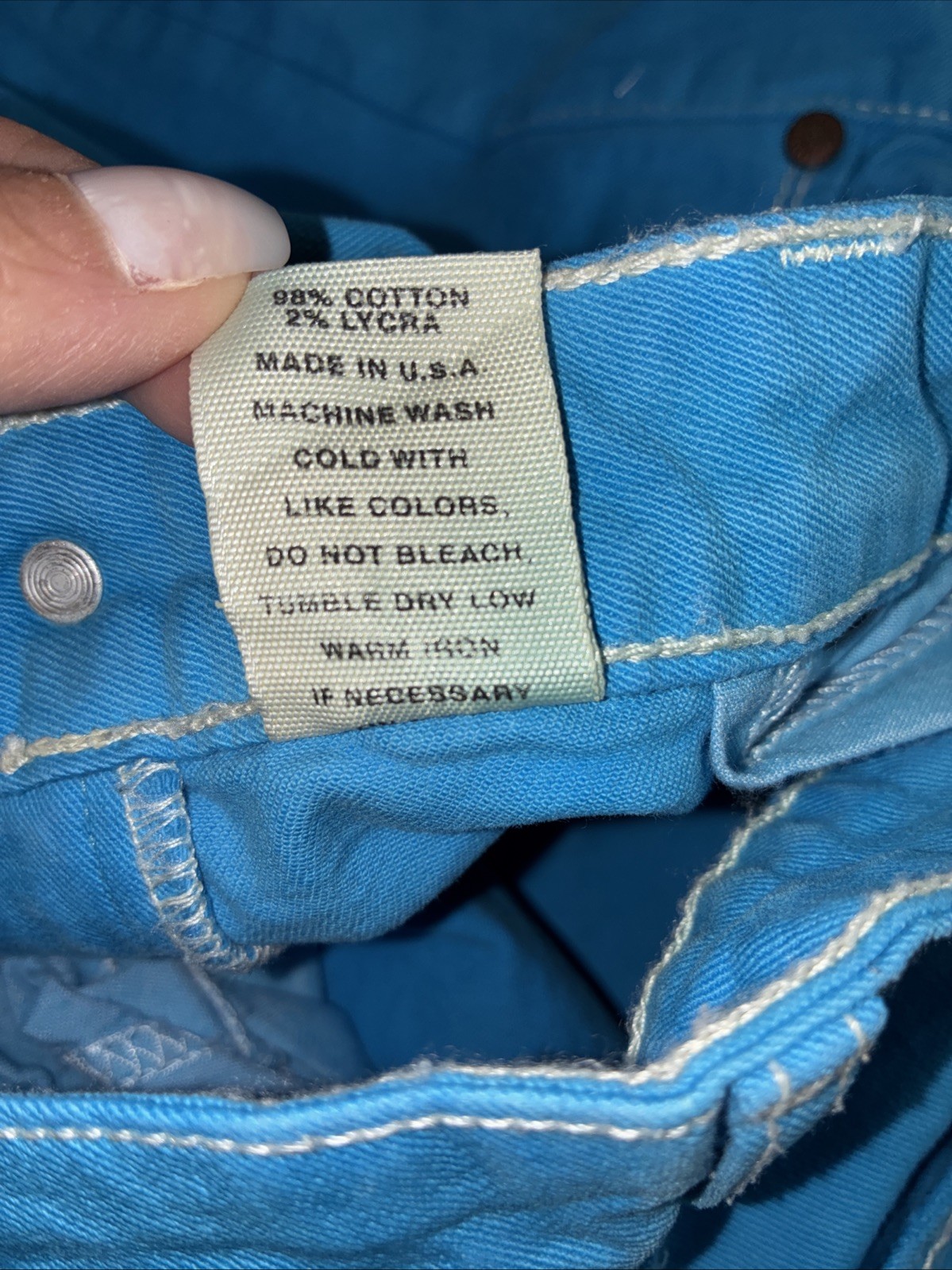 Hard Tail Size 30 Blue Low Rise Flare Jeans
