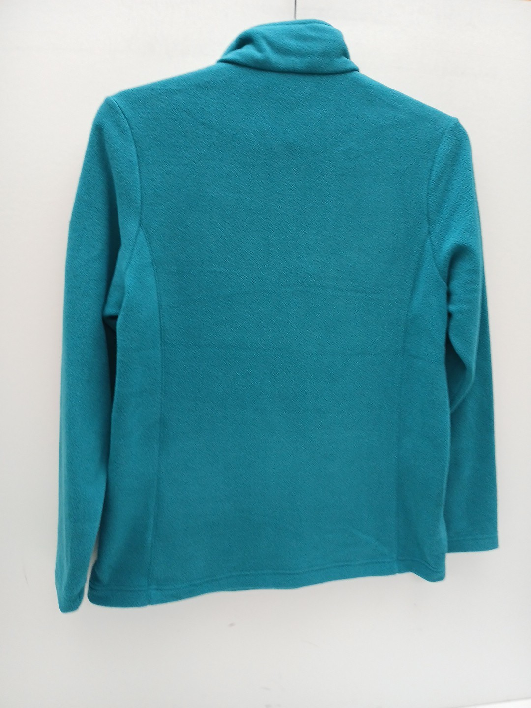 NEW Tog 24 Fleece Jumper 1/4 Zip Pullover in Teal Colour Womens Size 12 P2P 21″.