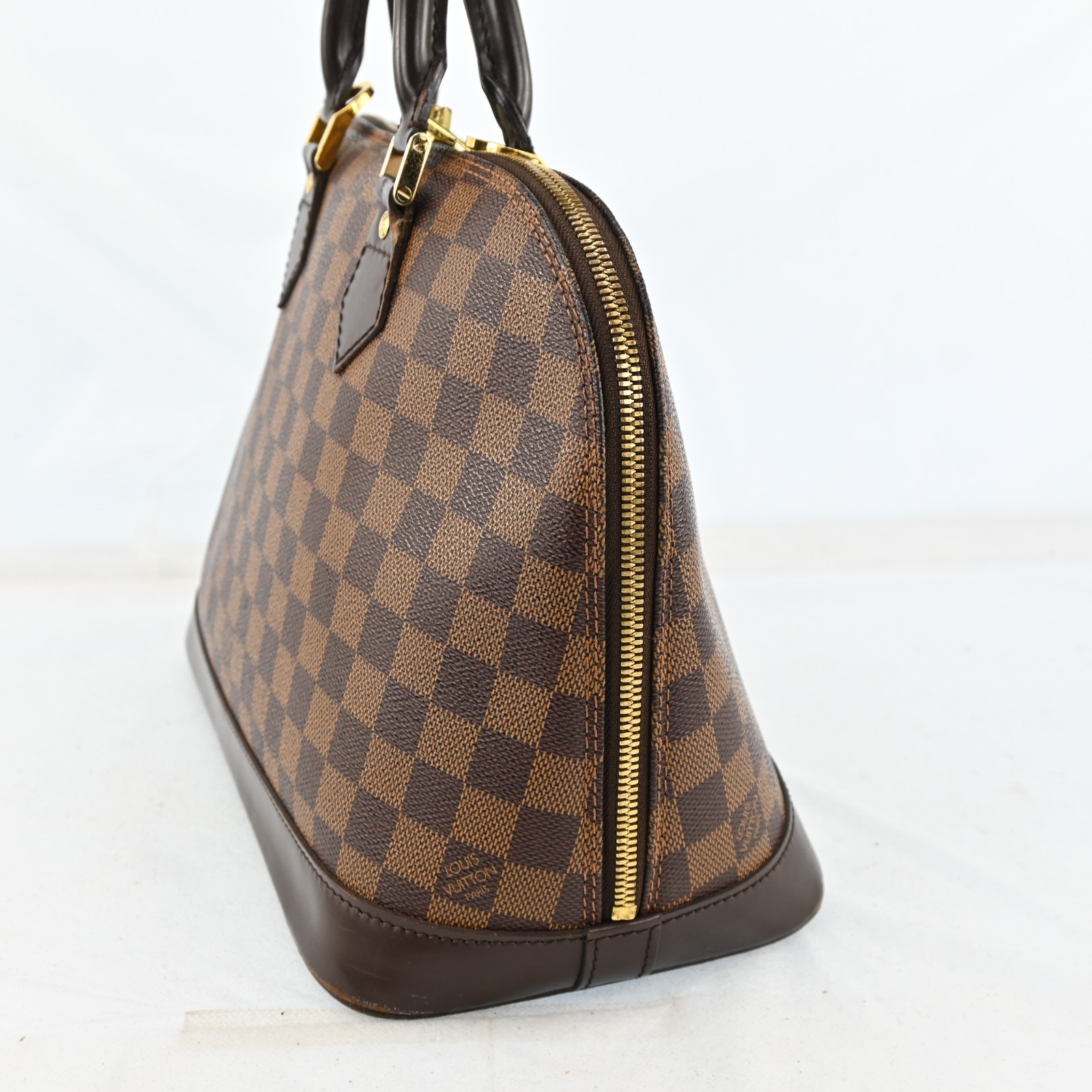 AUTH Louis Vuitton LV Hand Bag N51131 Alma Ebene Damier 4711251 N2785SA803