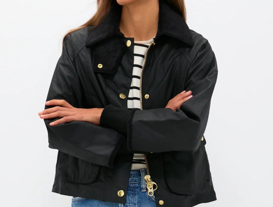 BARK ~ BARBOUR BEADNELL WAX COTTON JACKET MSRP $438 BRITISH ICONIC Style