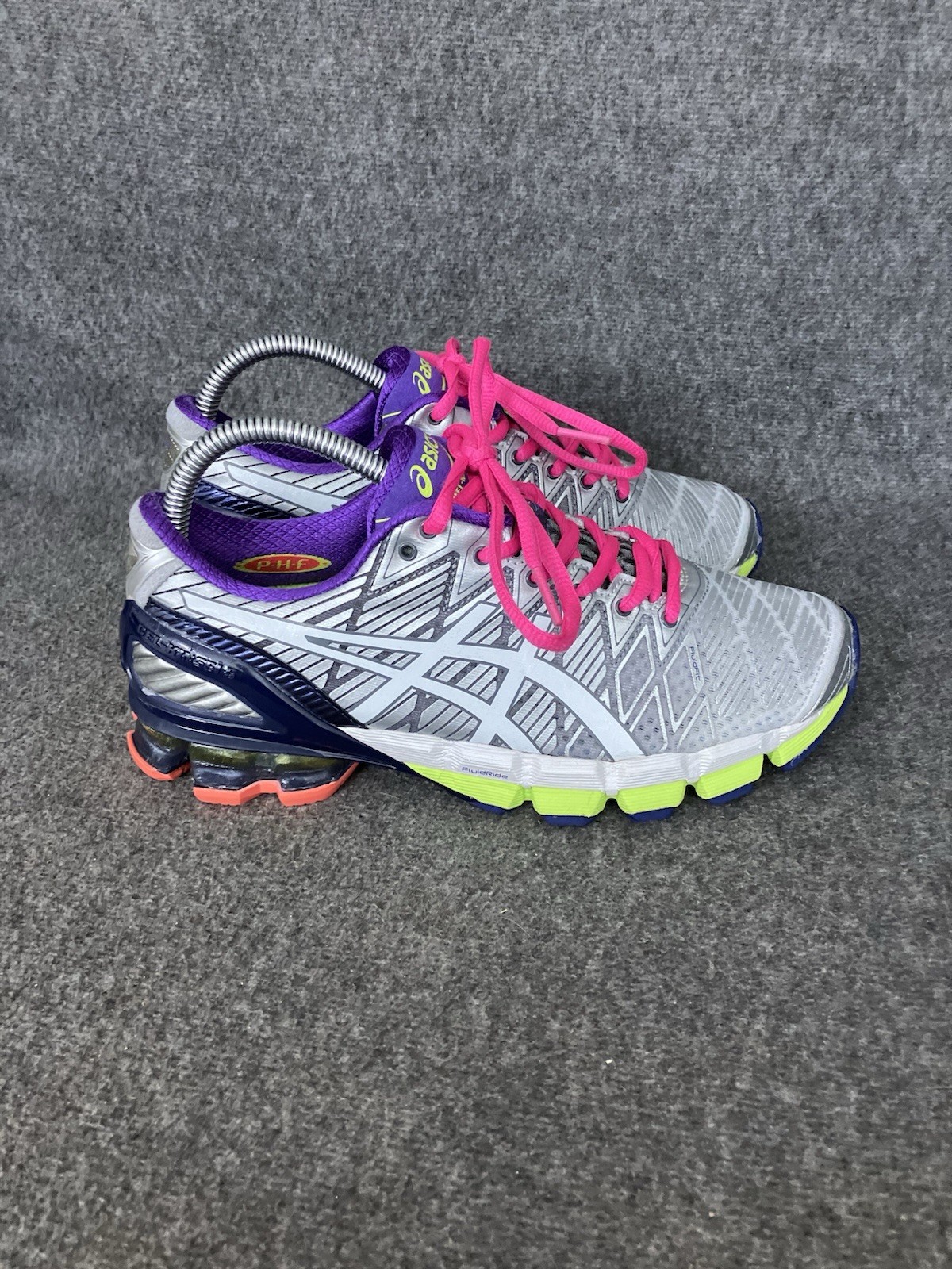 Asics Gel Kinsei 5 Womens 7.5 Silver Multicolor Y2K Trainer Shoes Sneakers T3E9J