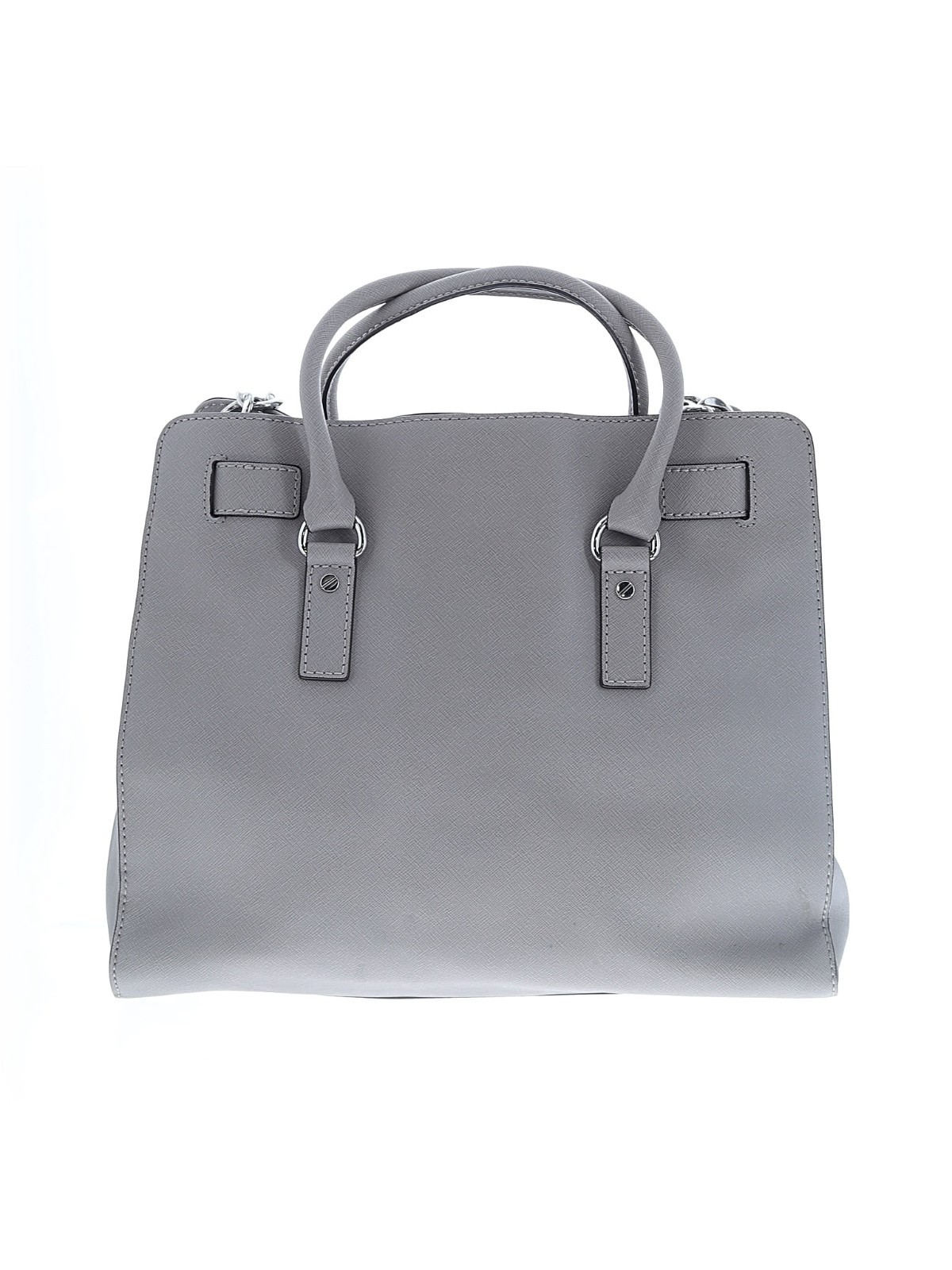 Michael Kors Hamilton Large Gray Satchel Handbag Brand New