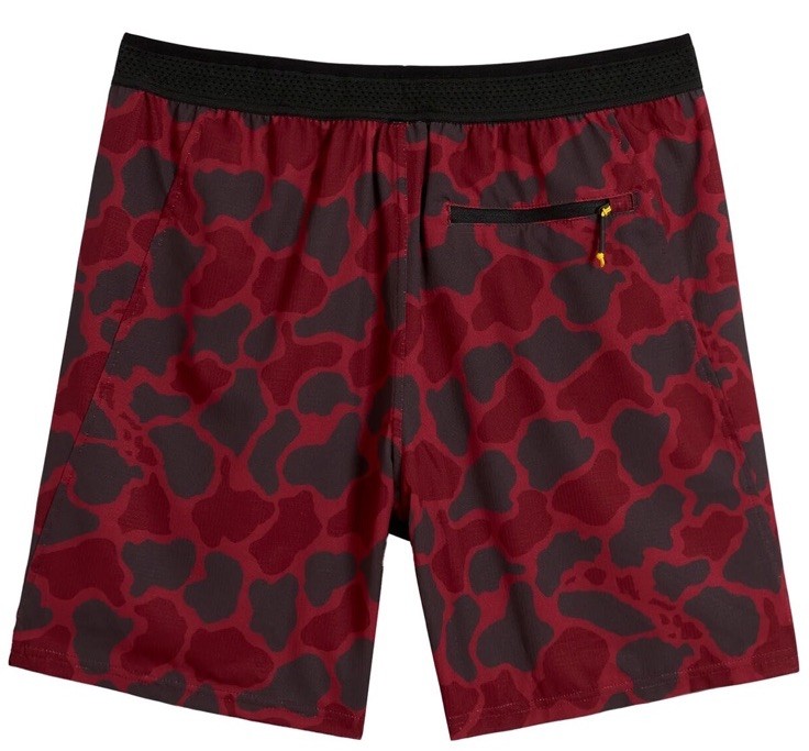 $70 Florence Men’s Elastic Waist 7” Shorts- Maroon Camo- Medium – NEW Tags