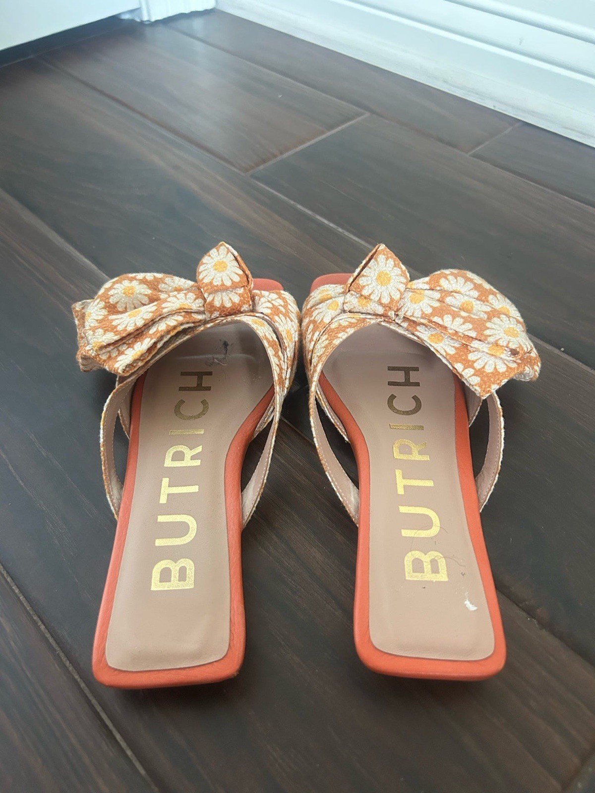 Butrich Alina Slide Orange. Daisies Dandals Women’s Size EU 37 US 7