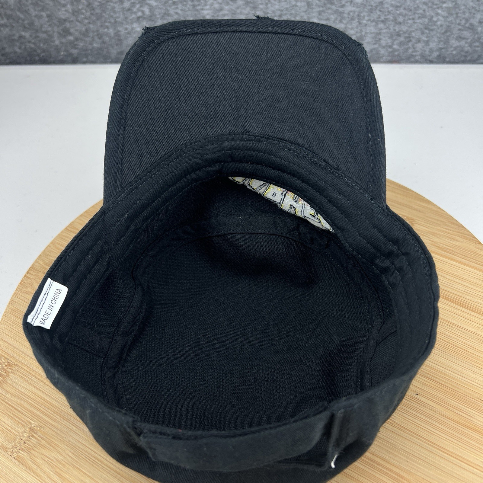 Warheads Sour Candy Army Cadet Hat Cap Strapback OSFM Adult Black Big Logo Promo