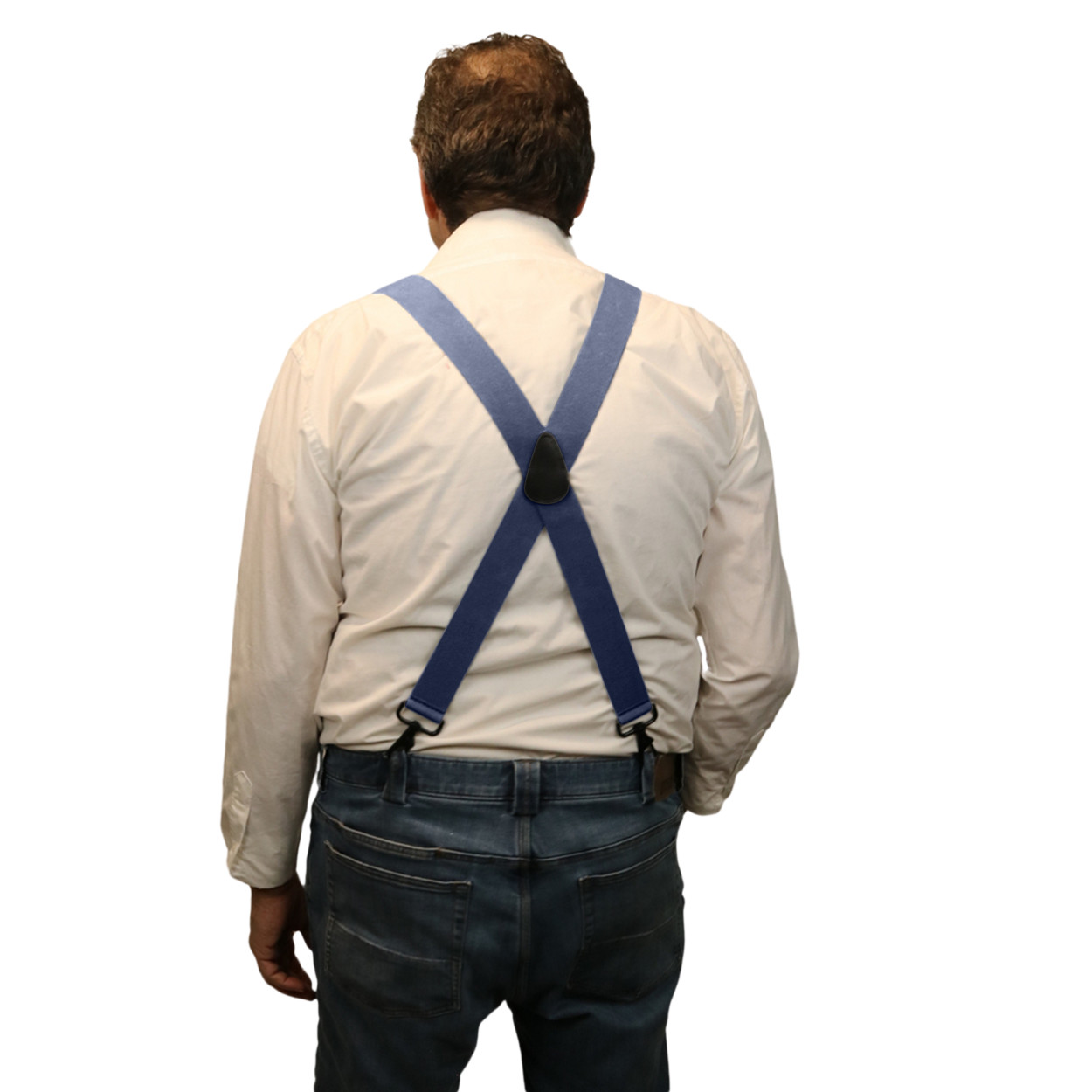 Men’s Suspenders – Various Colors, X Style Belt Loop Trigger Snap, USA Made