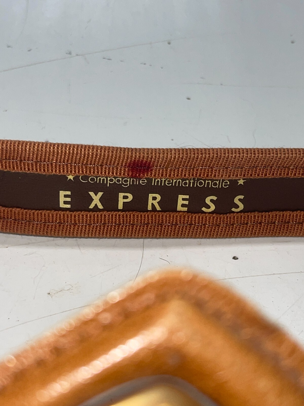 Compagnie Int’l Express Belt 3.25″ Fashion Buckle Sz Medium 1.25″ Wide