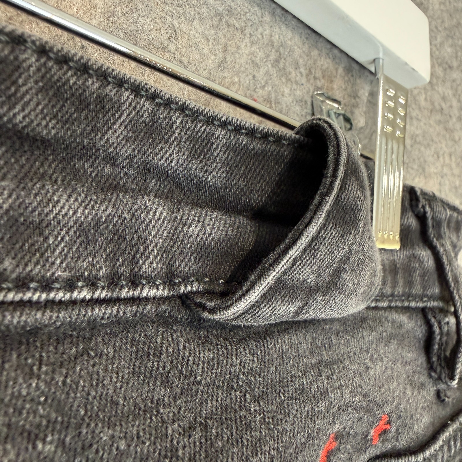 Ksubi Van Winkle Skinny Jeans Mens 34 34×30 Cross Embroidery Button Fly Rocker