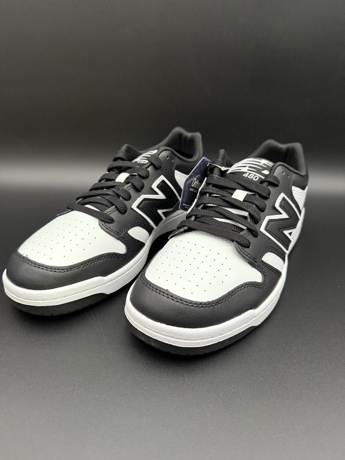 New Balance 480 Sneaker Black and White Men’s Size BB480LBA