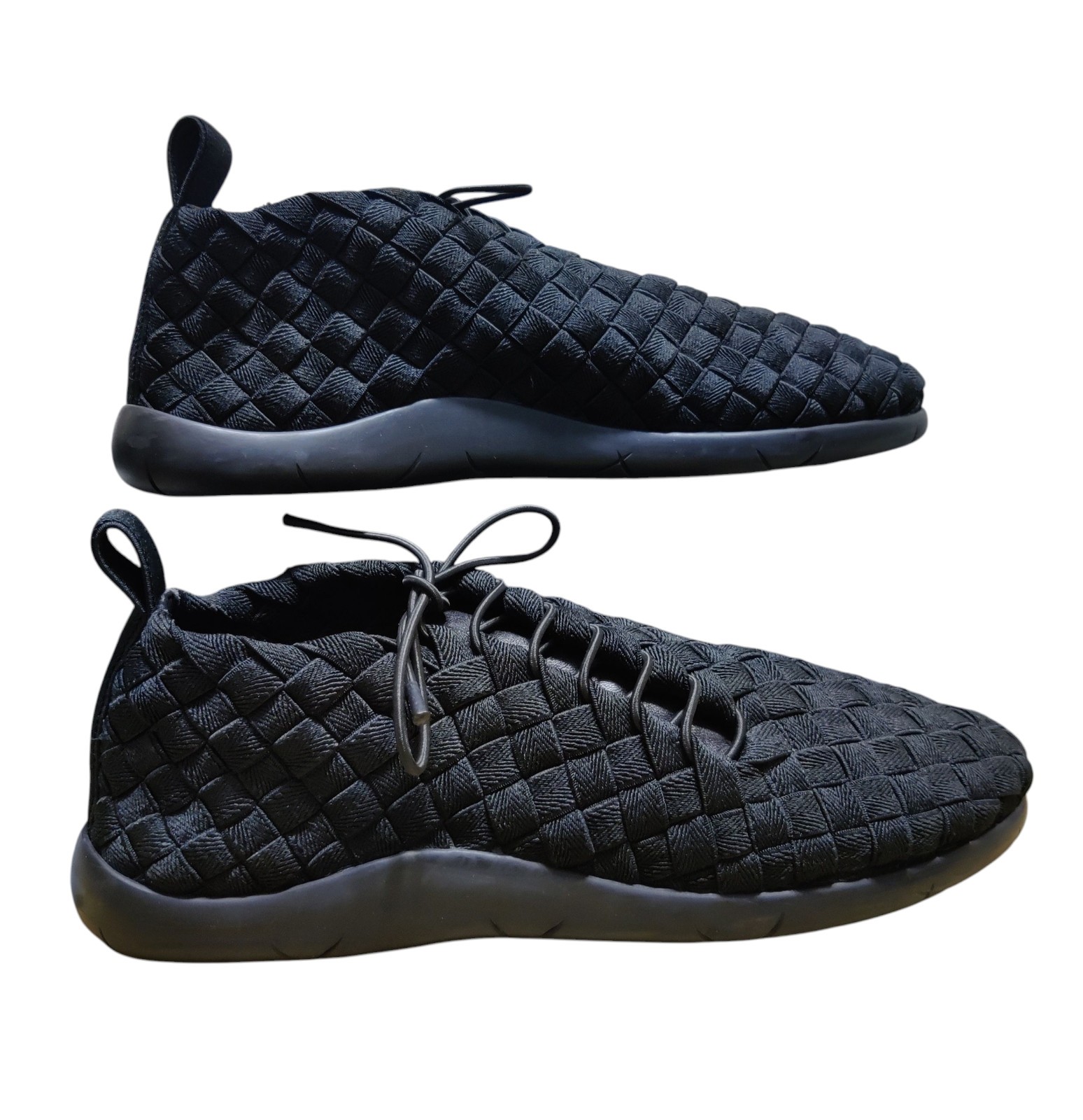 Bottega Veneta Plat Intrecciato Black Sneakers Made in Italy EU 41 US 8 Men Used