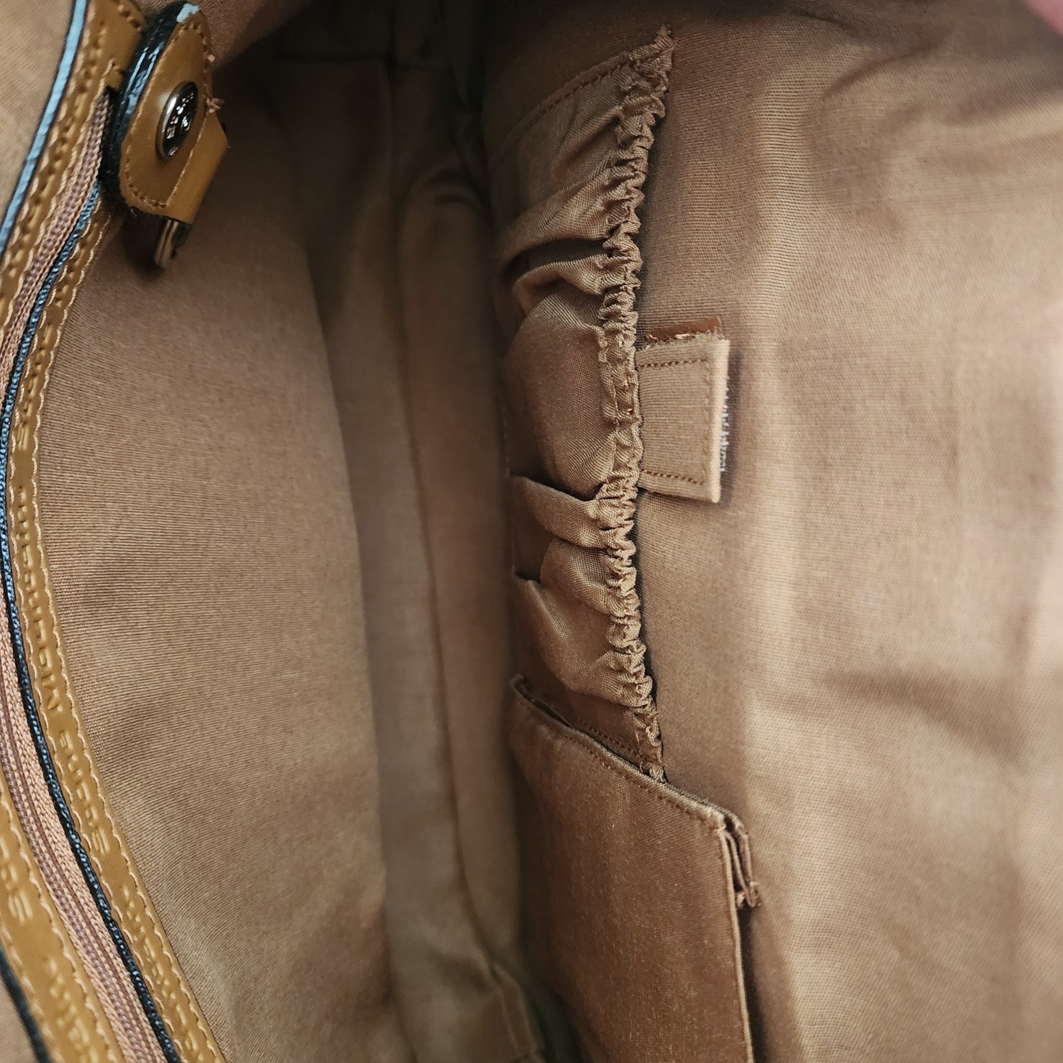 VTG NWT Macy’s Tan High Country Genuine Leather Handbag Purse 13.5×8.75 inches