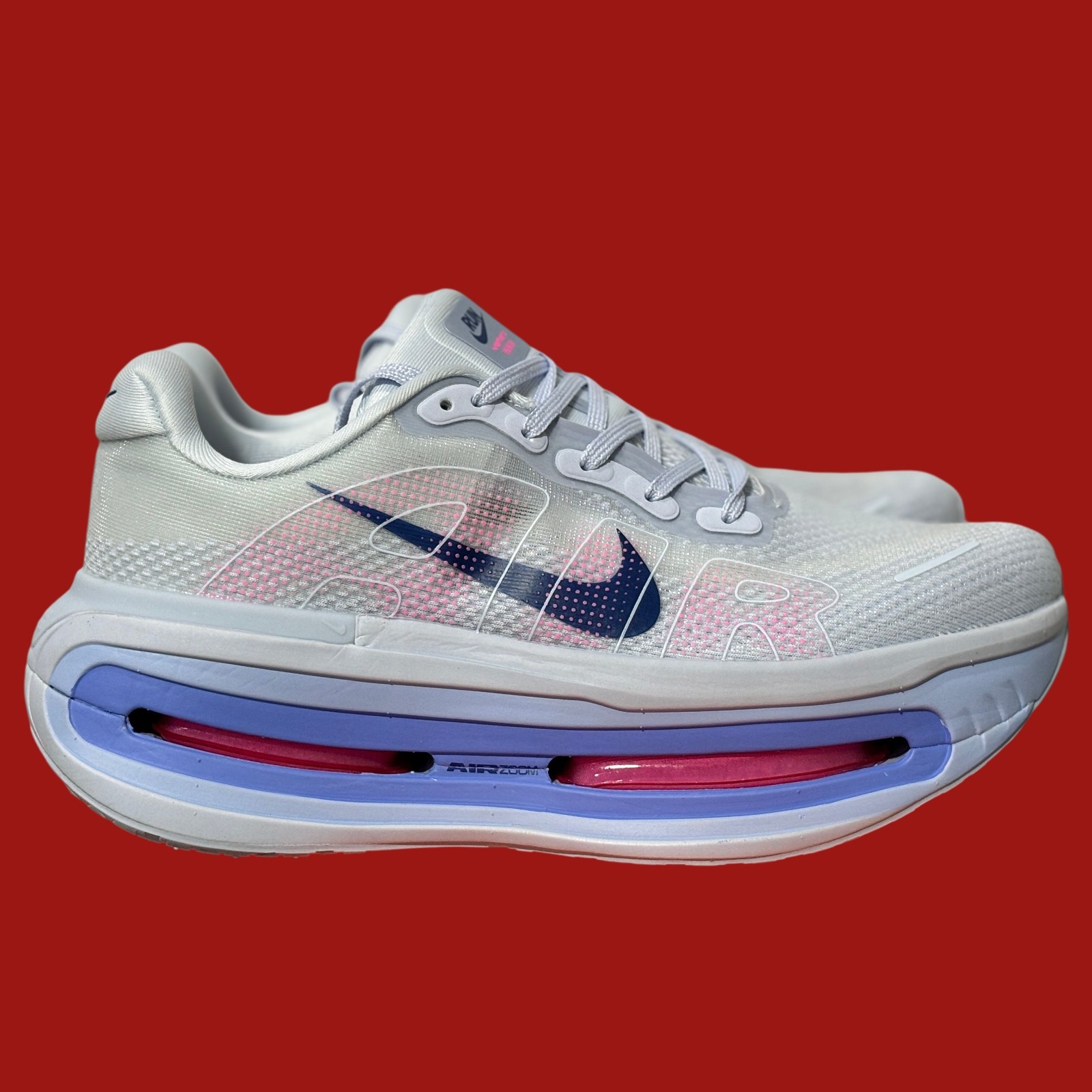 Nike Vomero Premium Sail Coconut Red and Blue HM5973-400 Running shoes