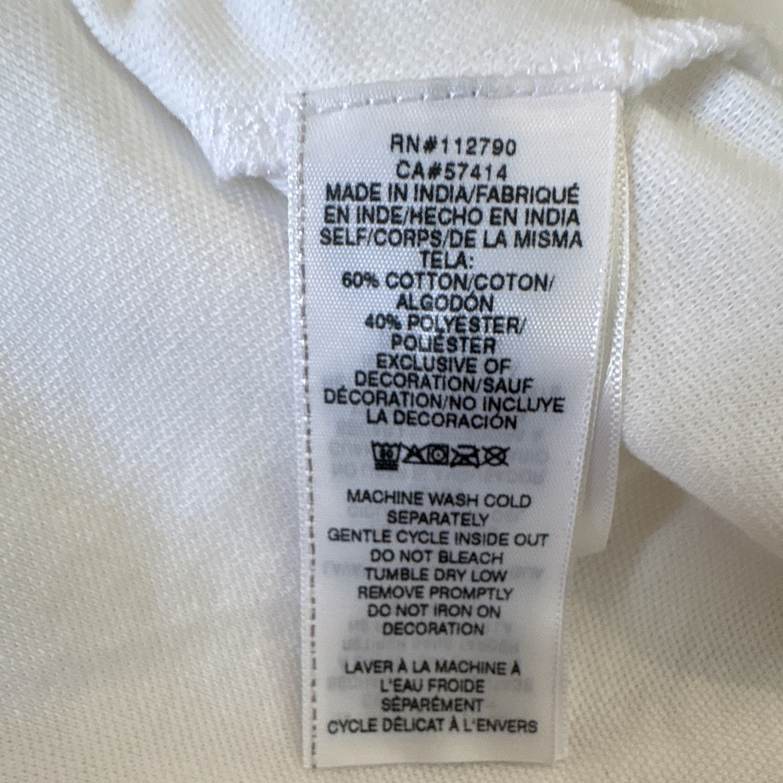 True Religion Men’s Optic White Horseshoe Logo Polo Short Sleeve XXL