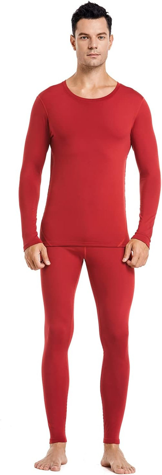 Thermal Underwear Men Long Johns Set Ultra-Soft with Fleece Lined Base Layer Win