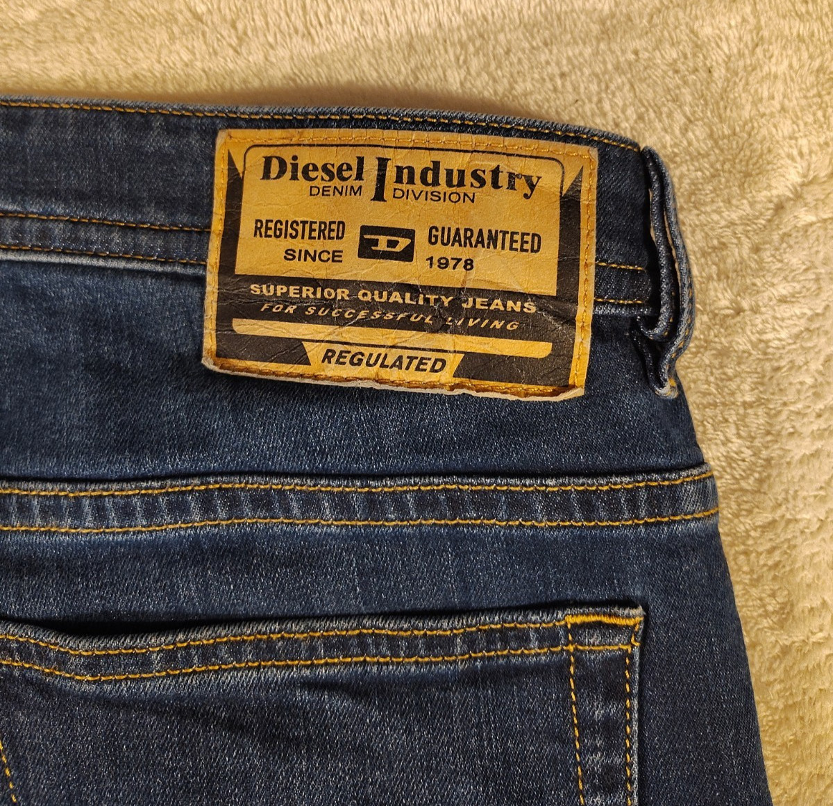 Diesel THOMMER-R Men’s W34 L31 RM065 Slim Fit Blue Stretch Flex Denim Jeans Dark