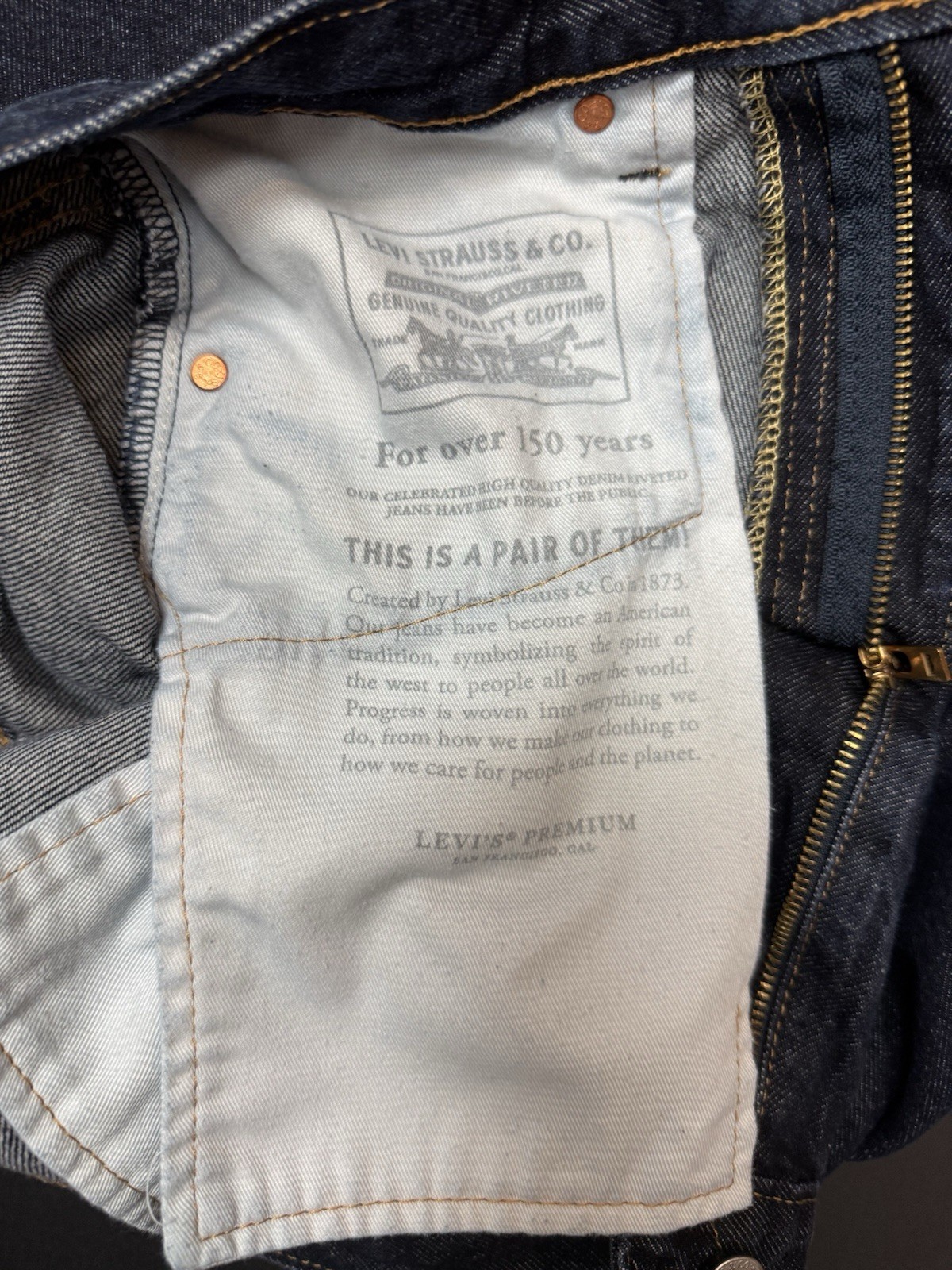 Levi’s 578 Men’s Blue Jeans, Size 29×30 Baggy Dark Wash
