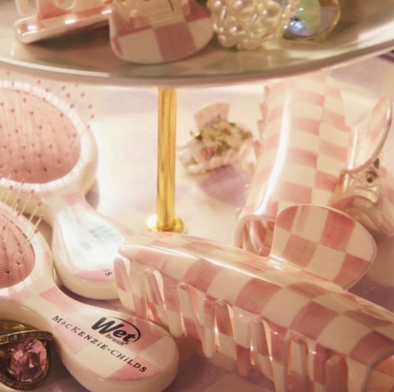 Mackenzie Childs X Goody Pink Claw Clip