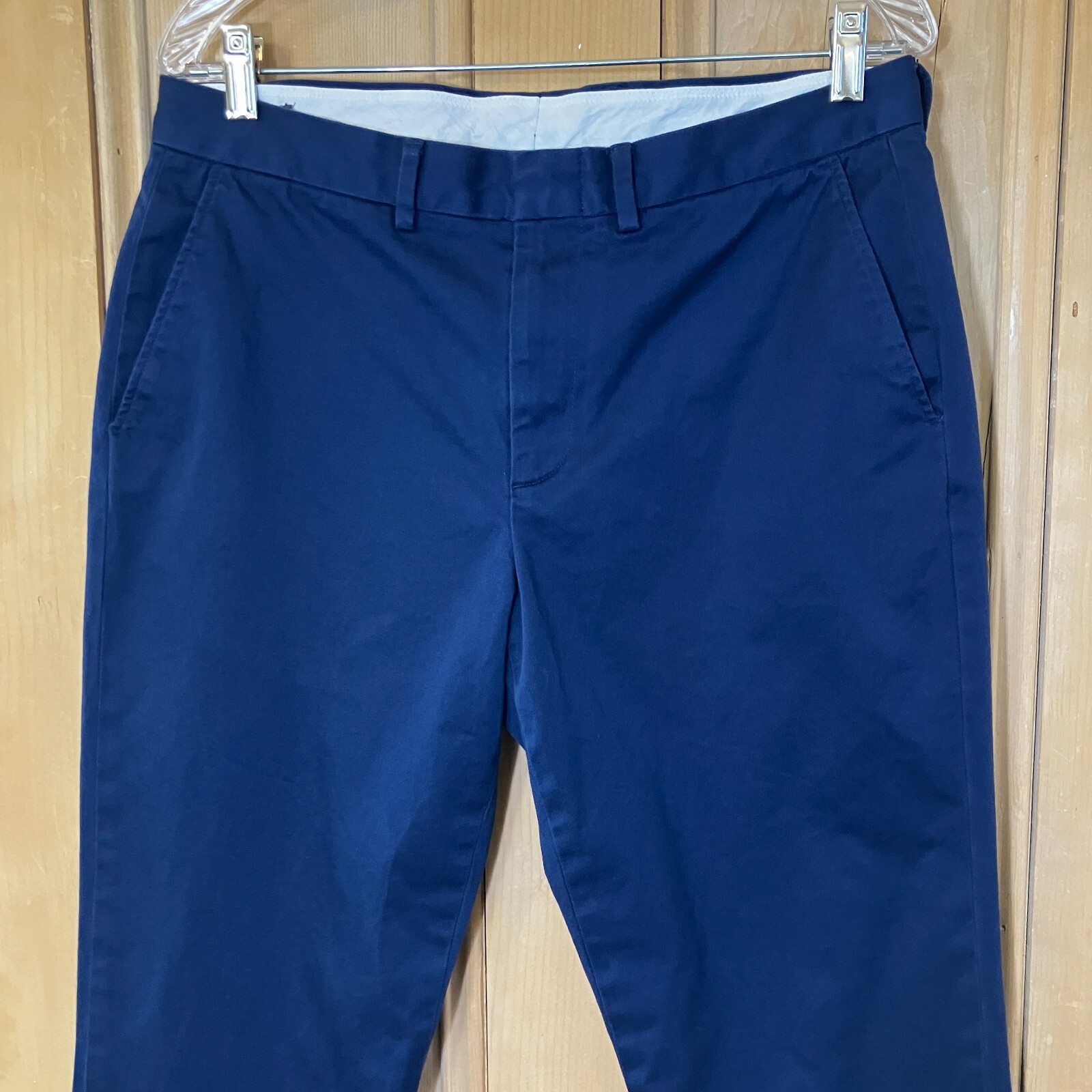 J.Crew Mens Bowery Stretch Slim Cotton Chino Work Pants Size 32×32 Blue AN NWT