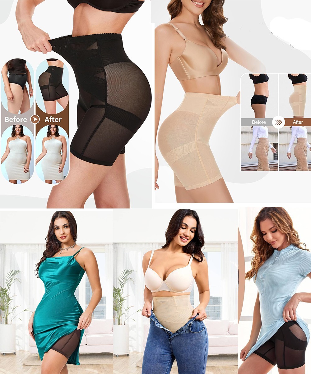 Women’s High Waisted Tummy Control Panties Shorts Slimming Shapewear Underwear