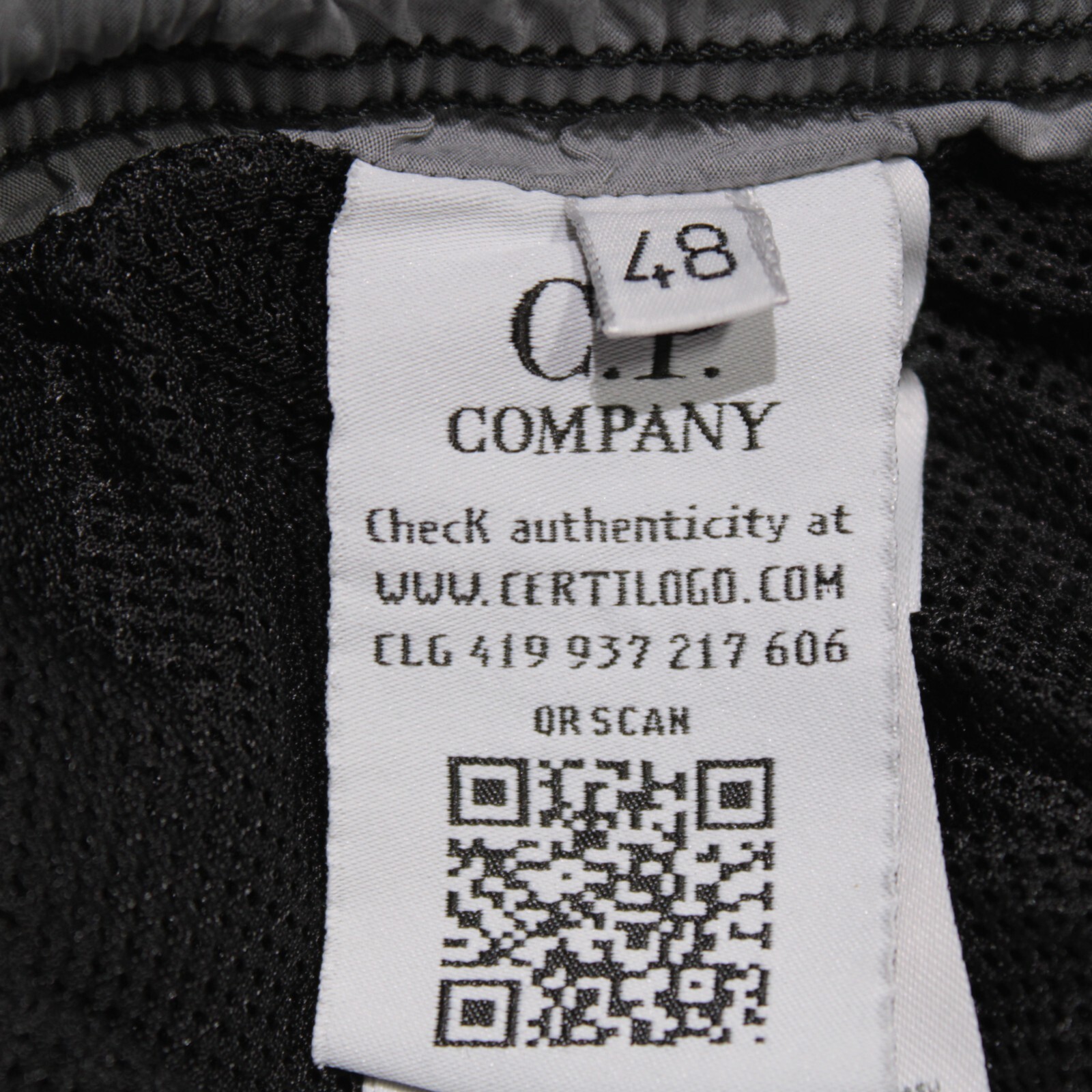 C.P. (CP) Company NWT Swimsuit / Trunks Size 48 32 US Solid Black 100% Polyamide