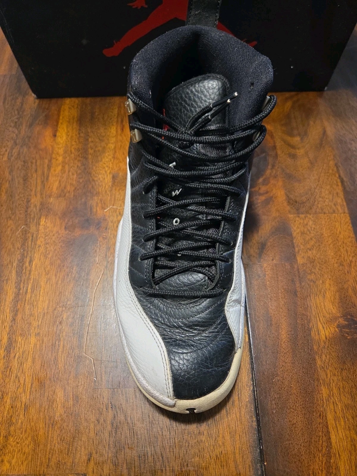 Air Jordan 12 Retro Playoff 2022 Black White CT8013-006 Mens 9 Replacement Box