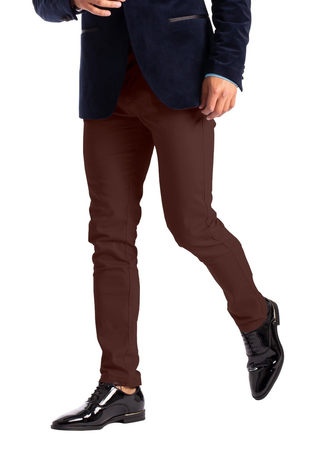 Men’s Stretch Formal Pants Slim-Fit Casual Pants –