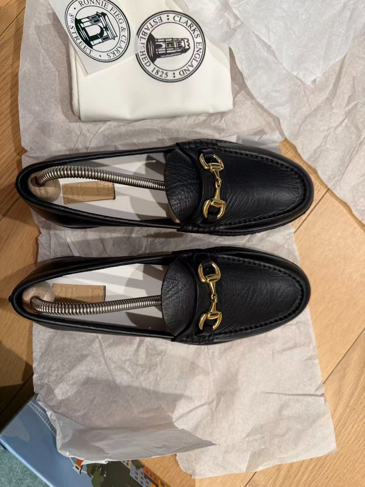 Kith Ronnie Fieg Clarks Bristol Loafers Black Size 7.5 Brand New