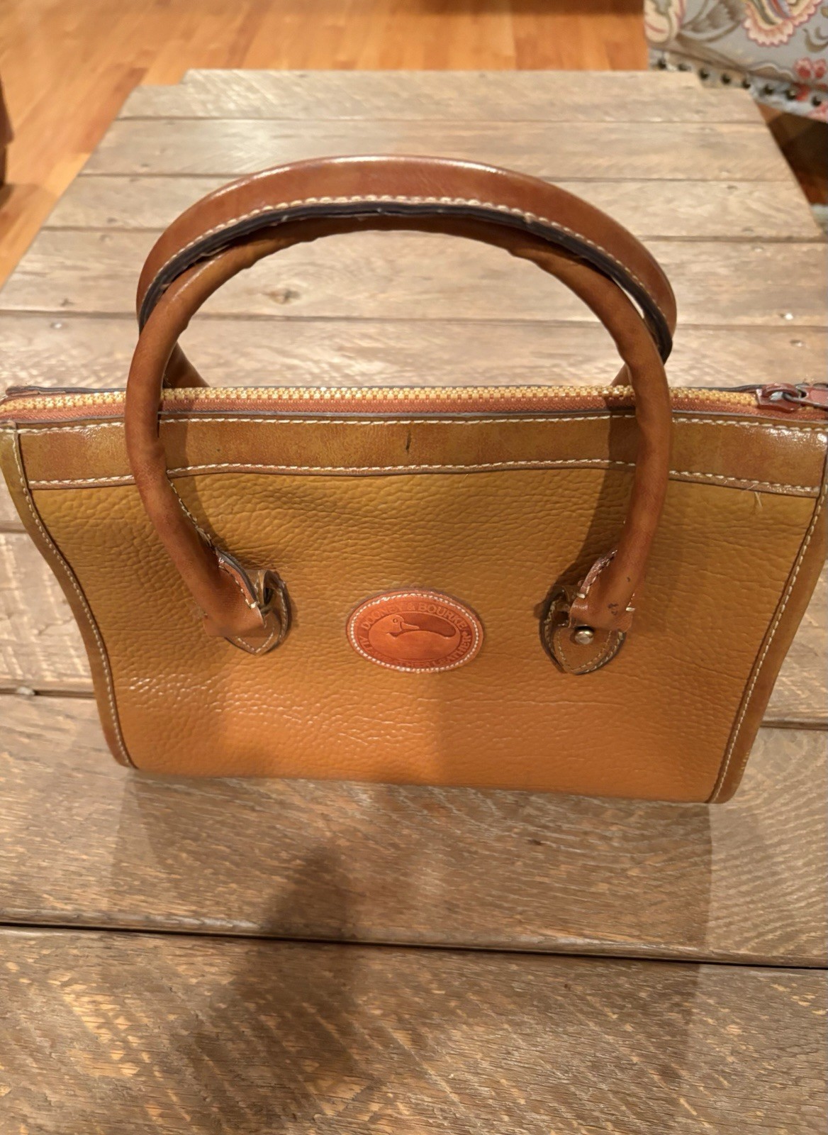 Dooney & Bourke Pebble Grain Satchel Zip Top Handle w/ Detachable Strap