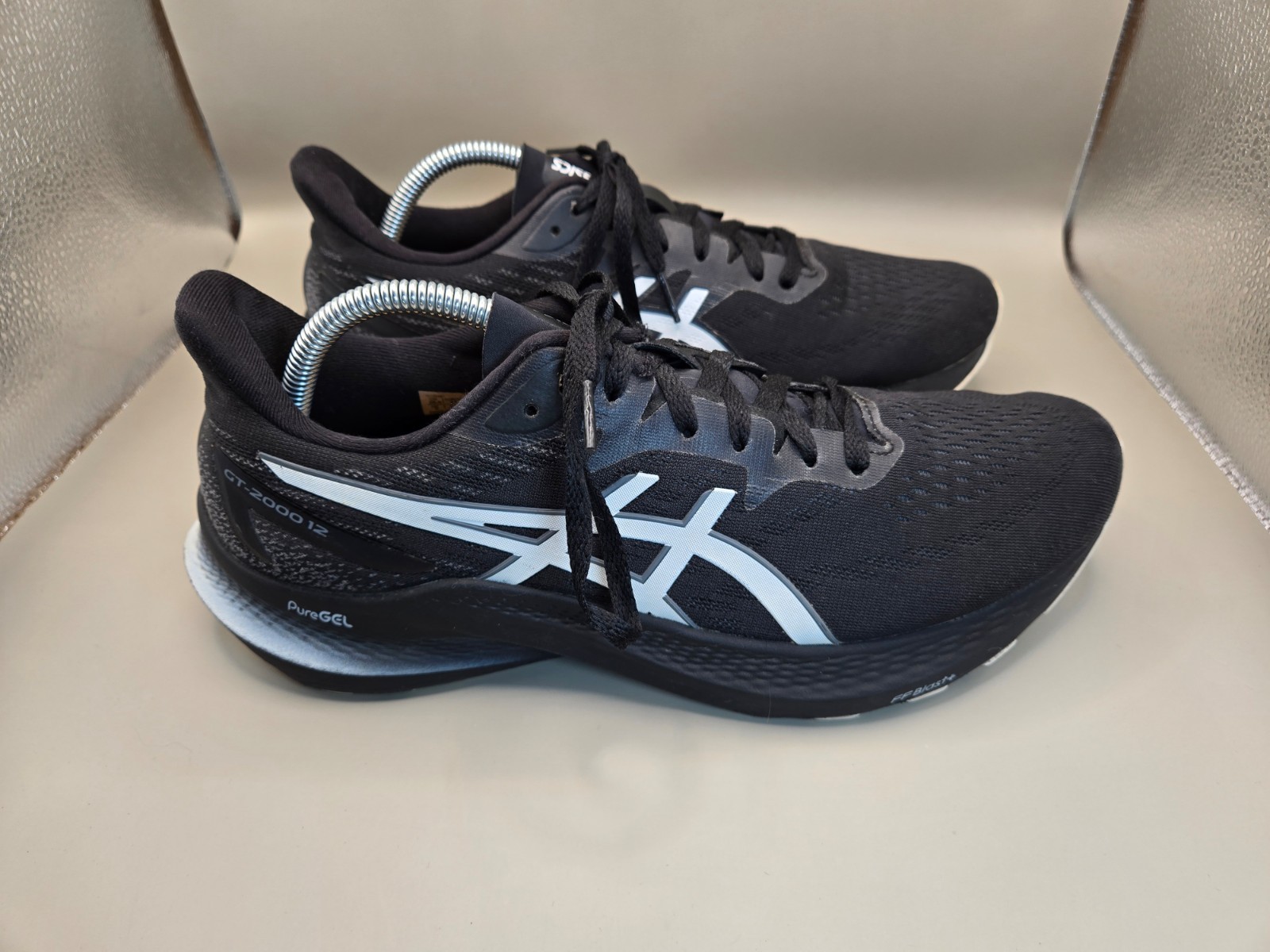 Asics GT 2000 12 Shoes Men’s 10 Black Road Running Athletic Workout Gym Sneakers