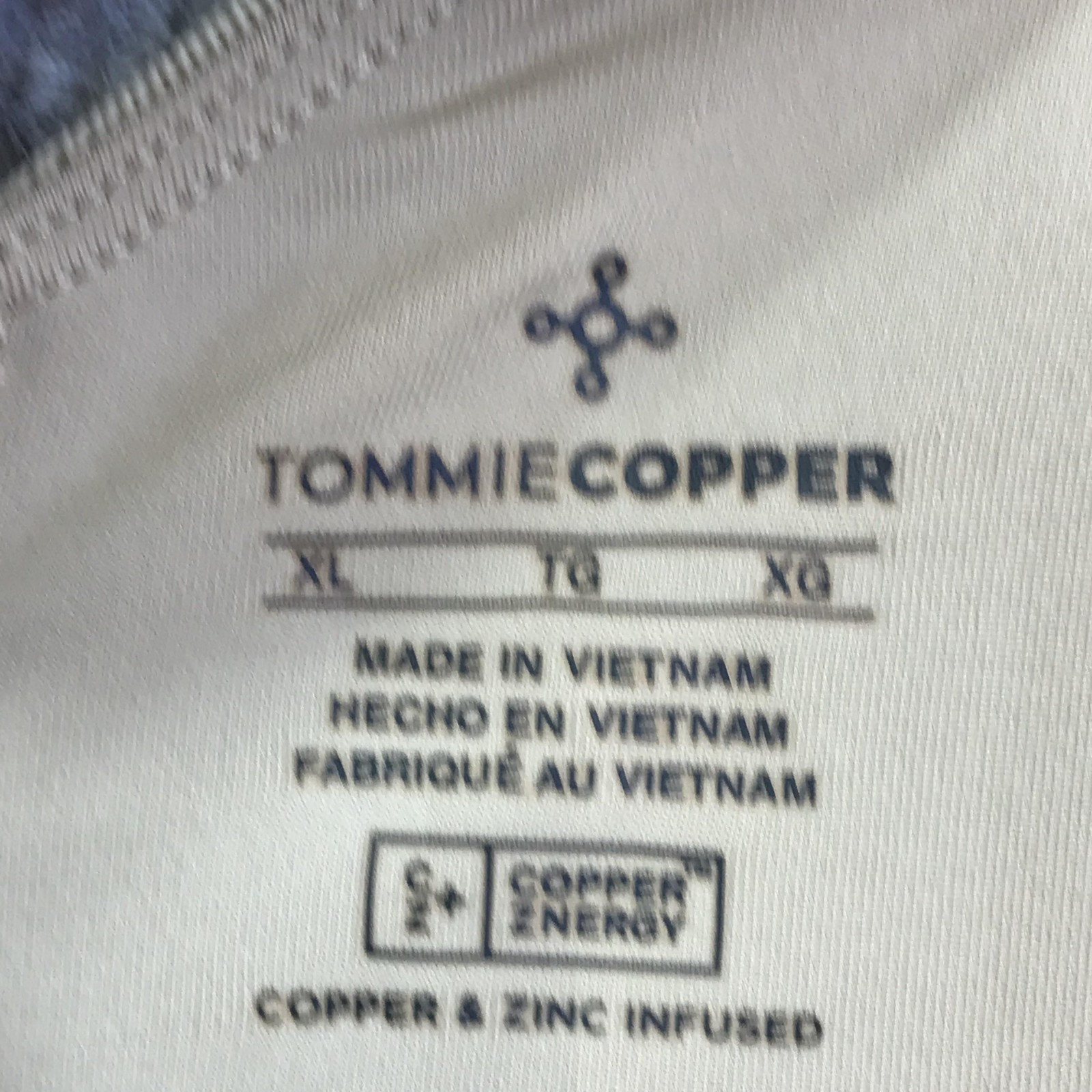 Tommie Copper Sports Bra Womens XL Zip Front Shoulder Support Copper Znergy