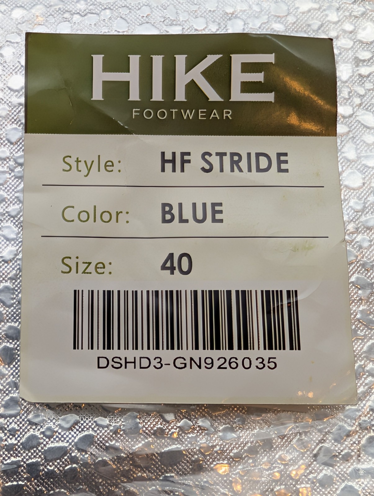 Hike Footwear HF Stride Barefoot Shoes Womens 9.5 Mens 7.5 Blue Walking Sneakers