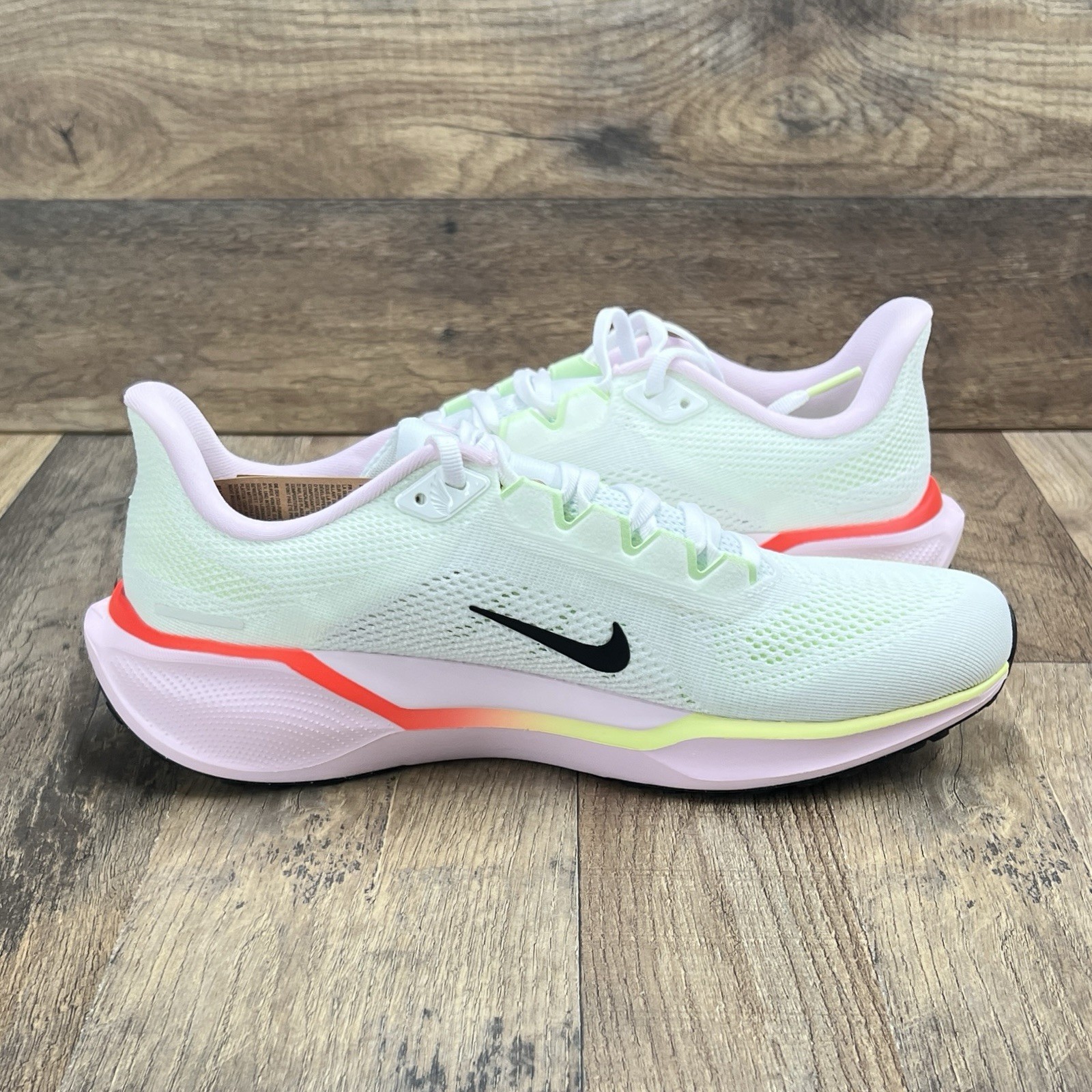 Nike Pegasus 41 White Pink Foam Bright Crimson nby IB4377-100 Women’s Size 10