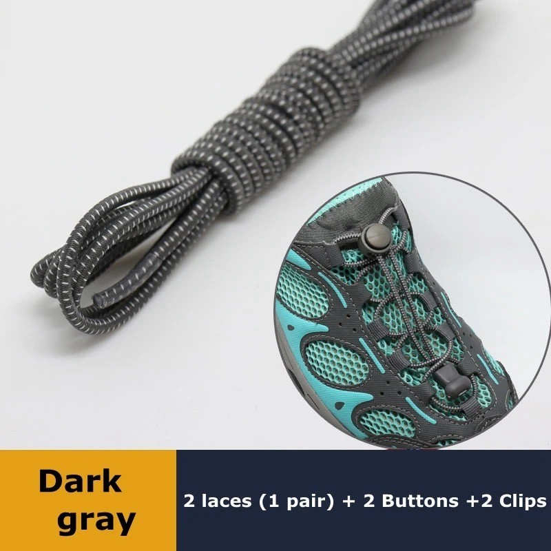 No Tie Elastic Lock Shoe Laces Rope Running Jogging Sneakers Trainer Shoelaces*