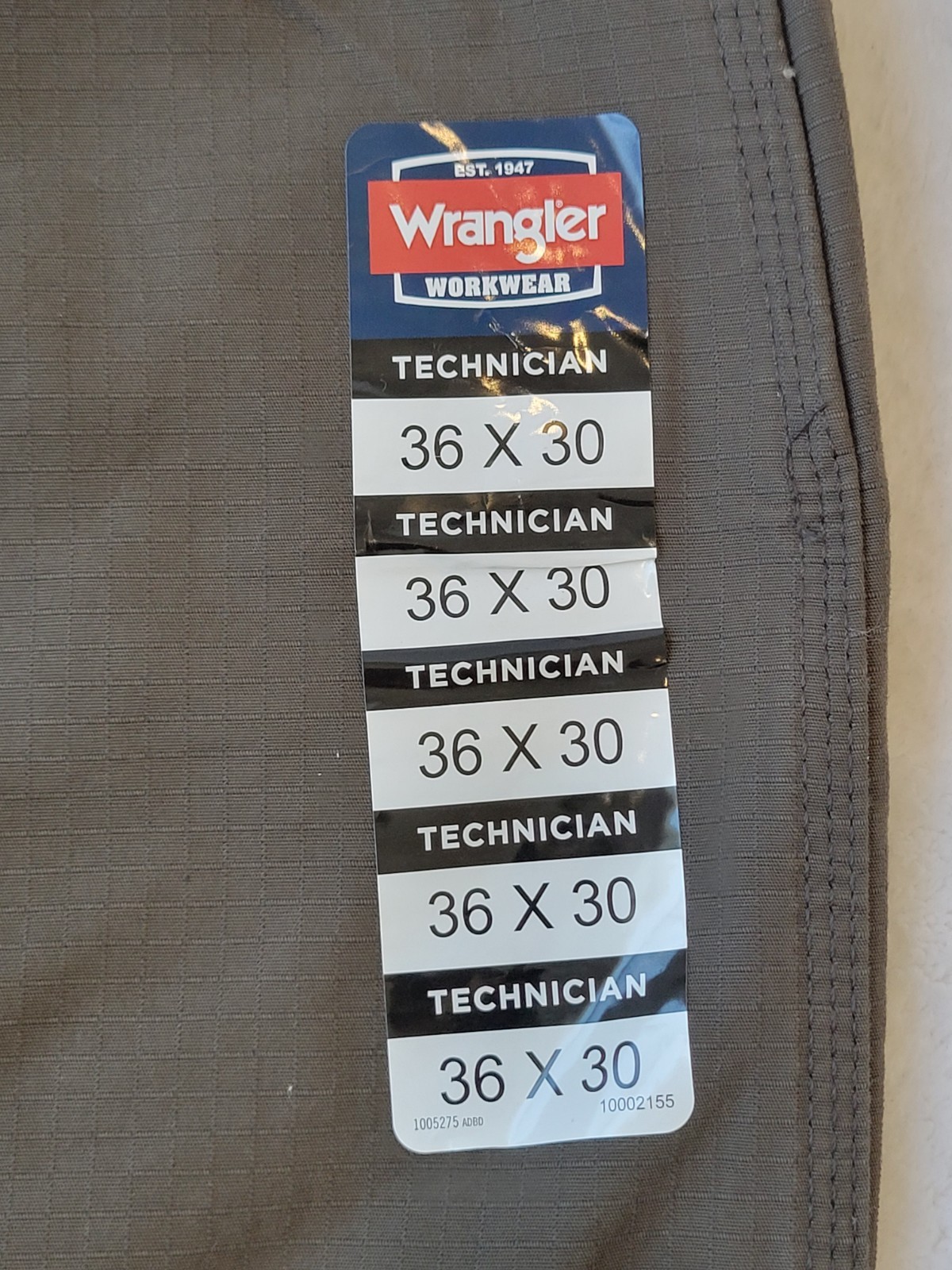 Wrangler Riggs Workwear Technician NWT Work Pants Mens Size 36×30 Green olive