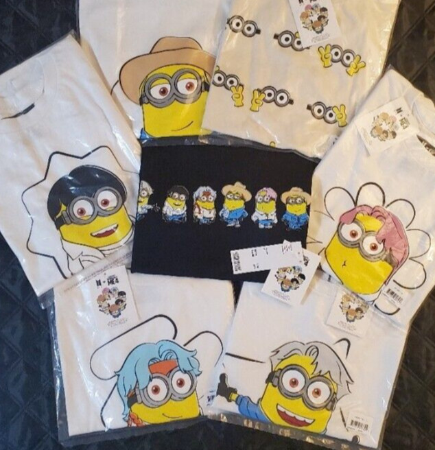 Illumination’s BTS X DM4 Despicable Me 4 Minions T Shirt 9 Different Designs NWT