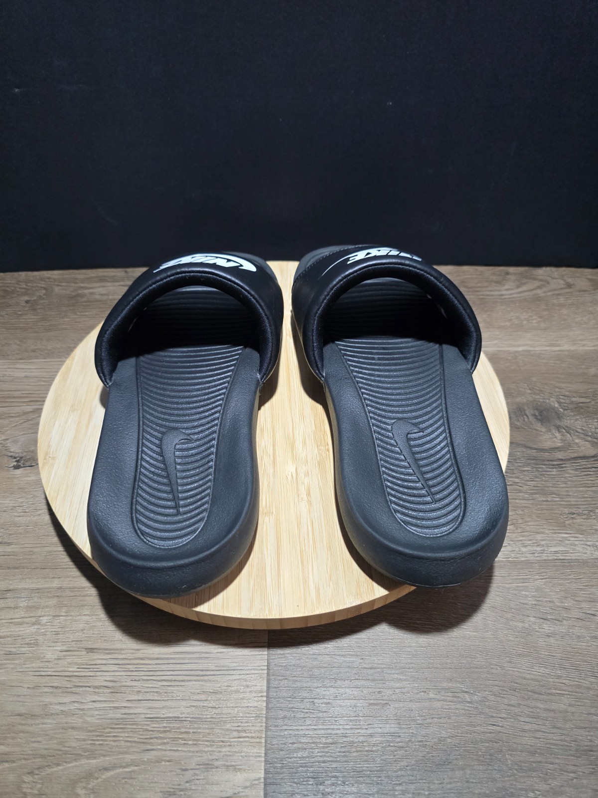 NIKE Men’s Victori One Slide Black/White-Black (CN9675 002) Size 10