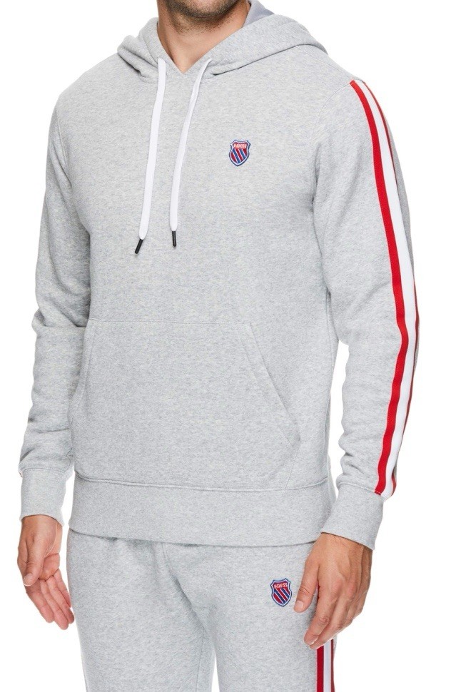 K Swiss Hoodie & Pants Mens Small Athletic Slim Fit (2) Piece Jogger Set NEW