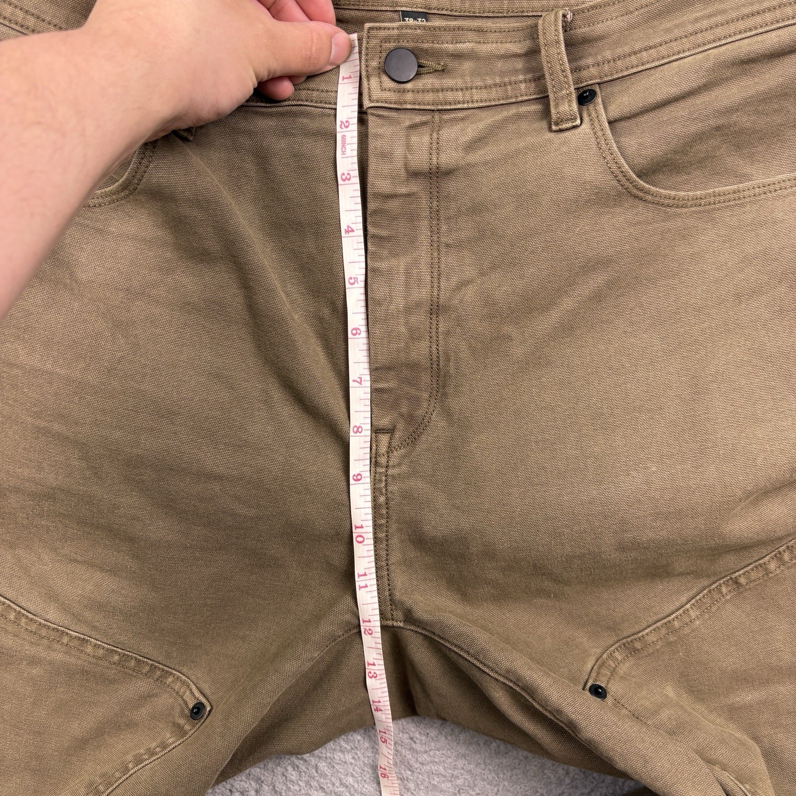 Proof Rover Double-Knee Pants Mens 38×32 Brown Straight Fit Huckberry Workwear