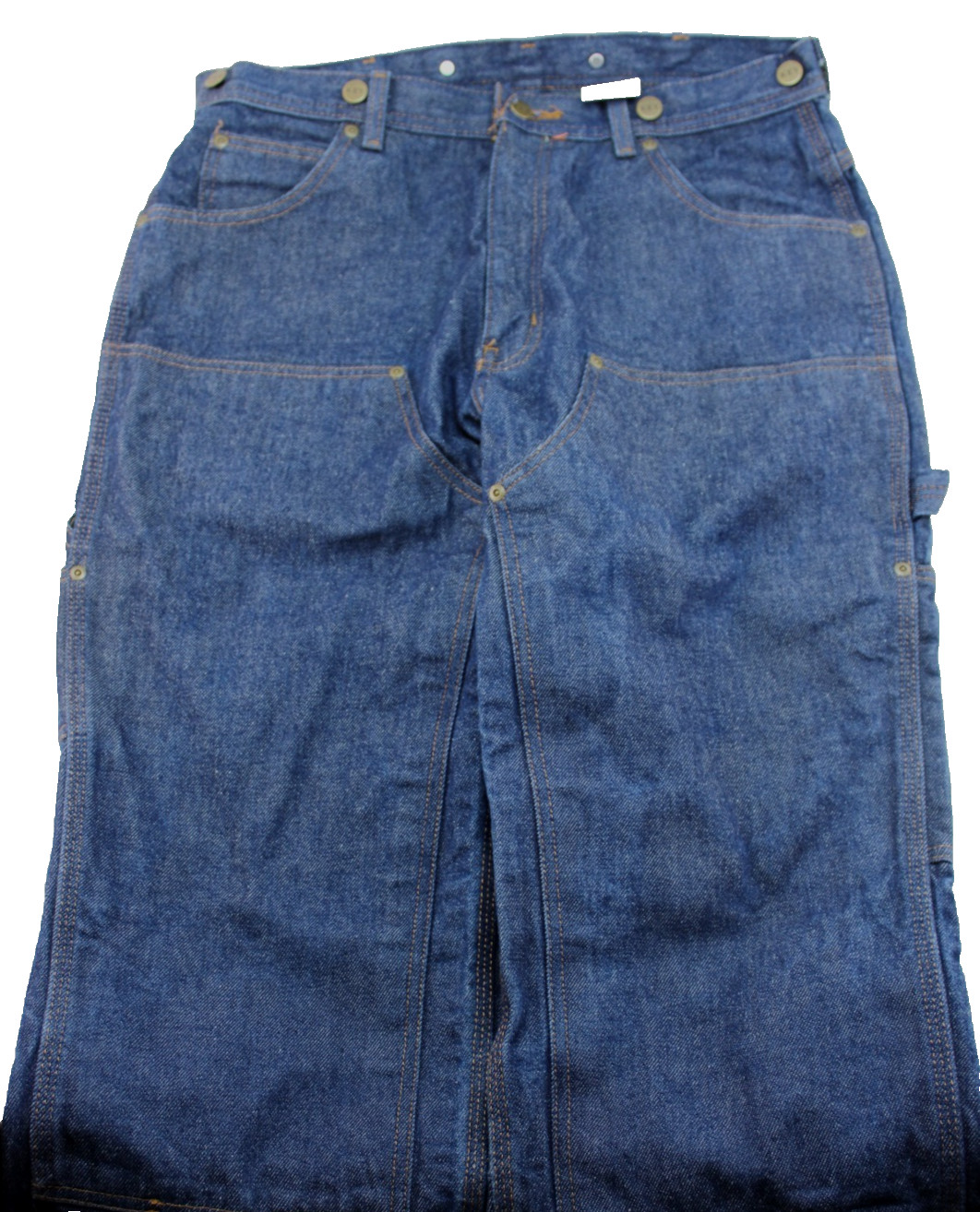 KEY Men’s 34 X 36 Double Knee Blue Denim Utility Work Jeans EXCELLENT CONDITION