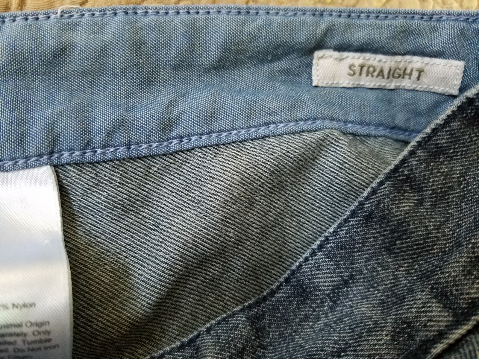 Timberland Jeans Size 36 x 30 Straight Cordura Fabric Reinforced stitching