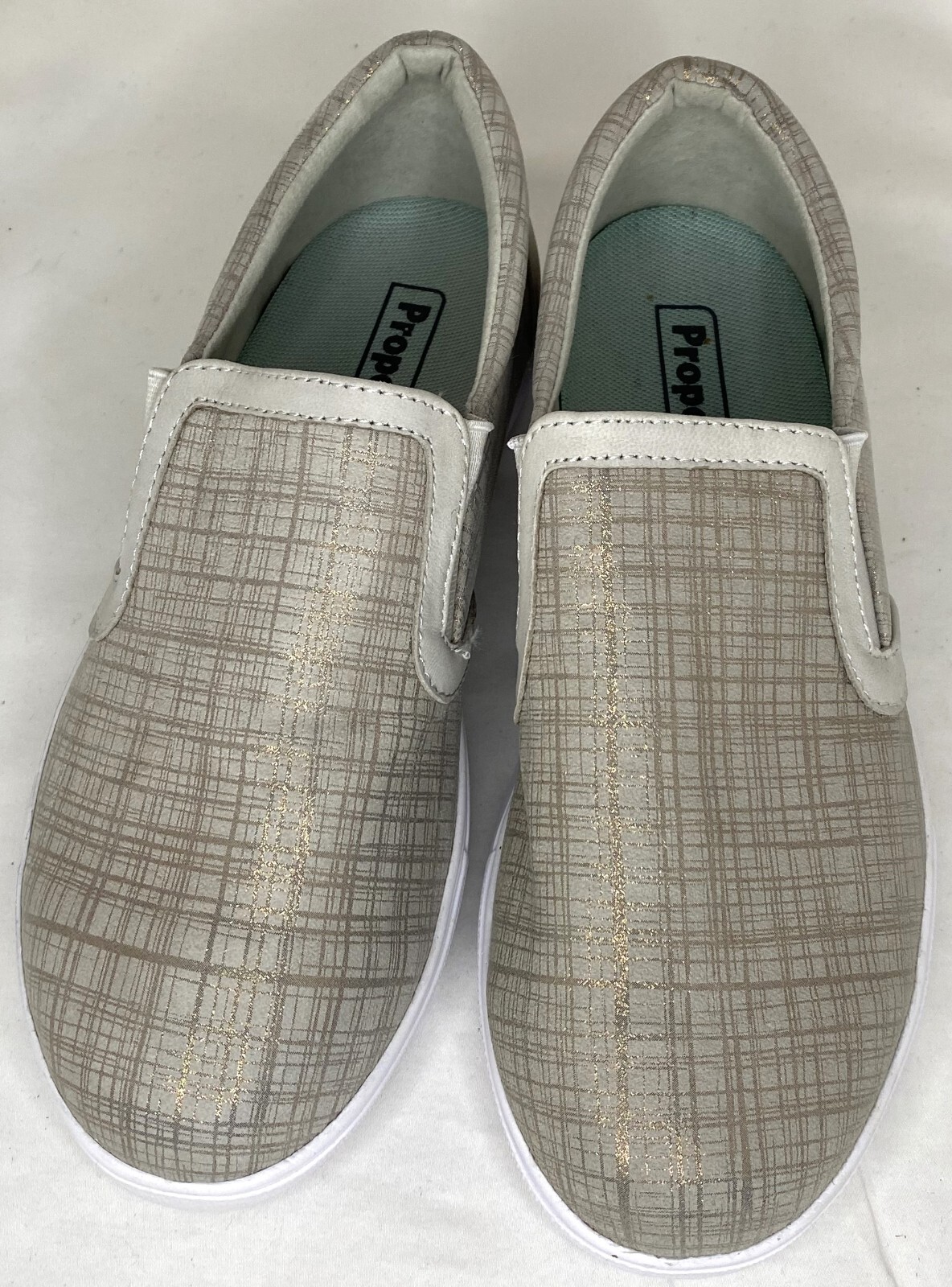 Propét Women’s Nyomi Health Care Professional Shoe Light Grey Size 7.5 XW US