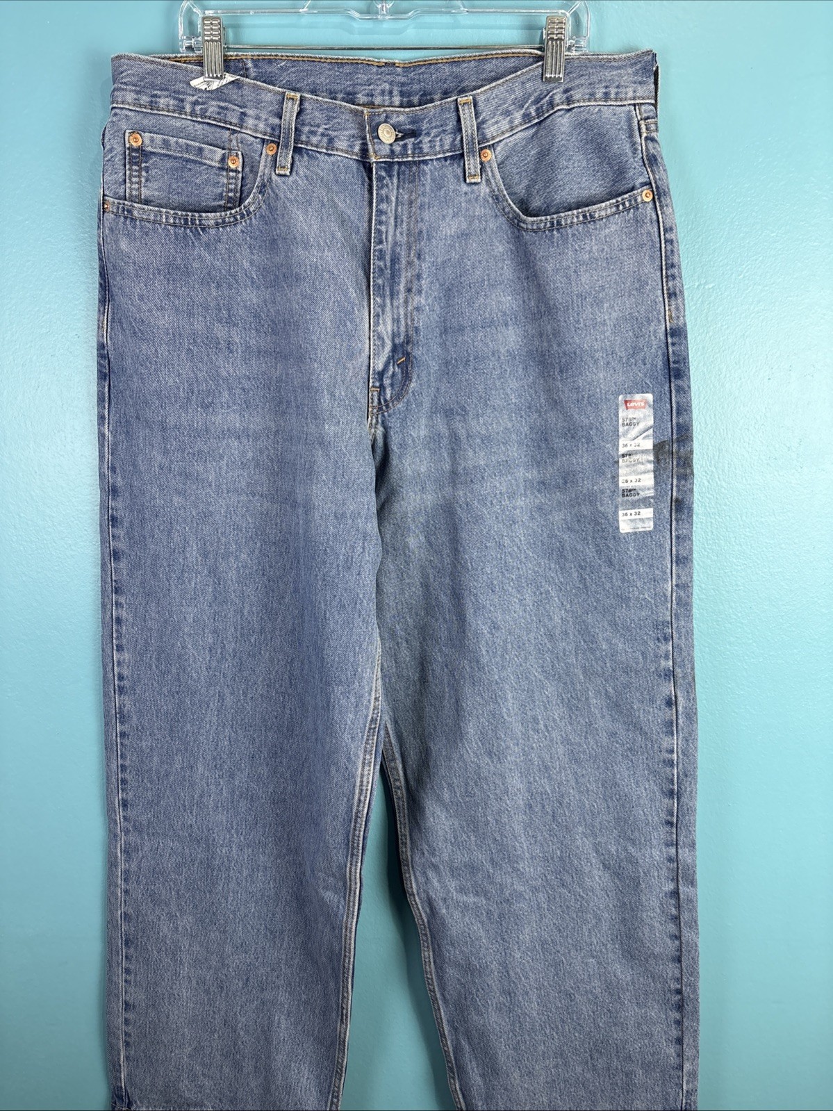 Levi’s 578 Baggy Blue Jeans Size 36×32 Wide Leg Skater Streetcore
