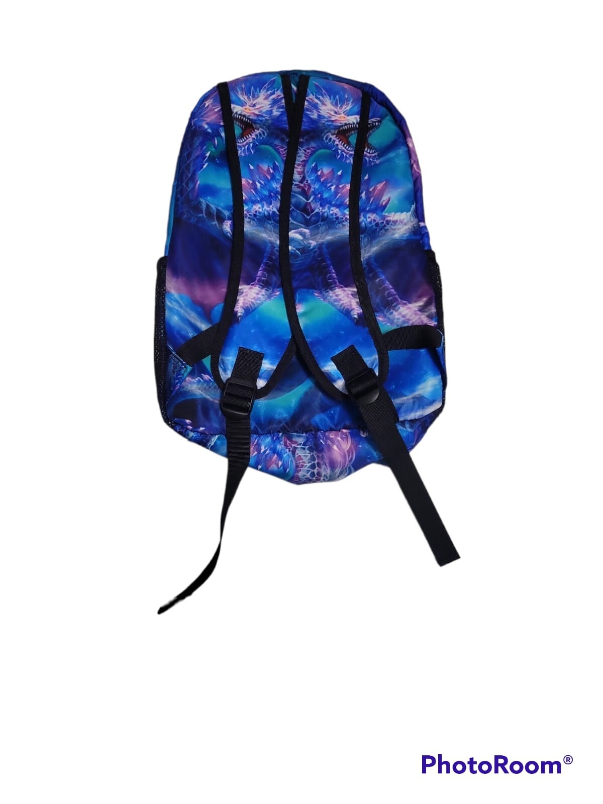 Dragon Print School Bag Backpack, Schoolbag Mesh Pouch 17×11″ byc6
