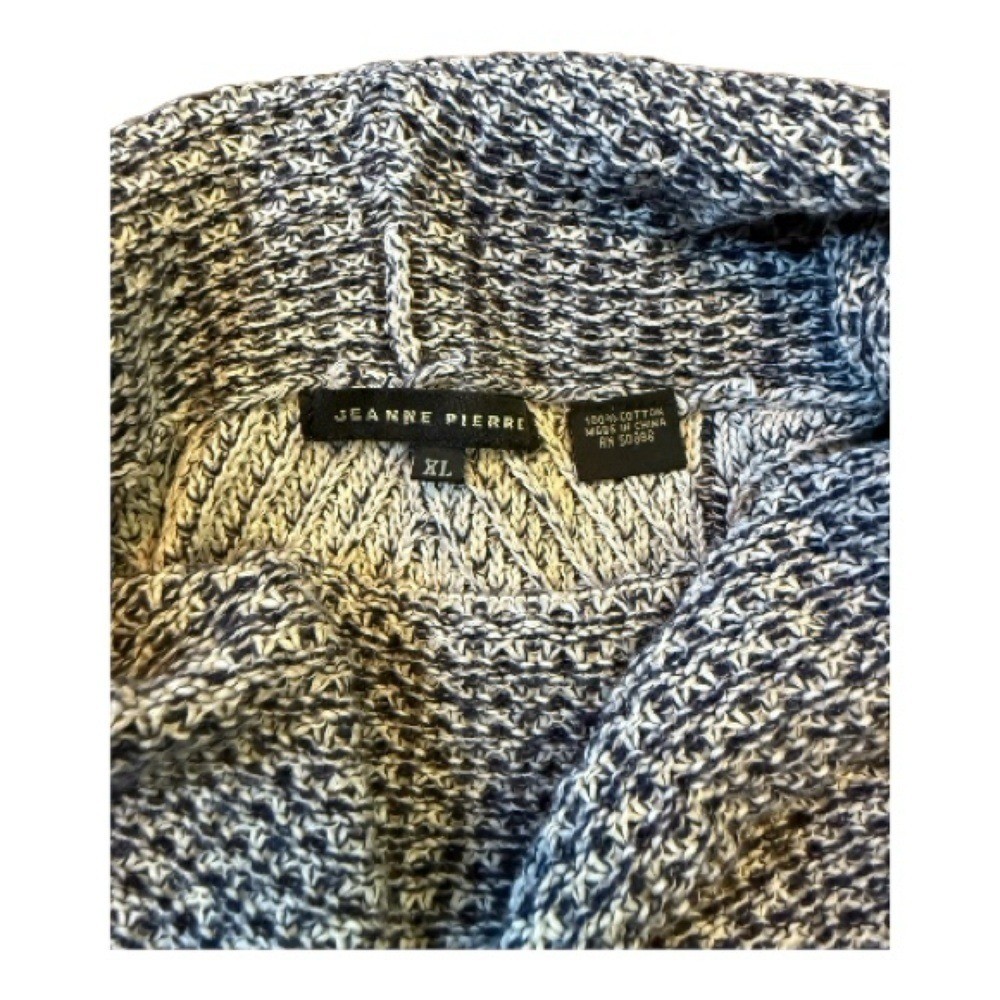 JEANNE PIERRE Gray Cowl Neck Sweater