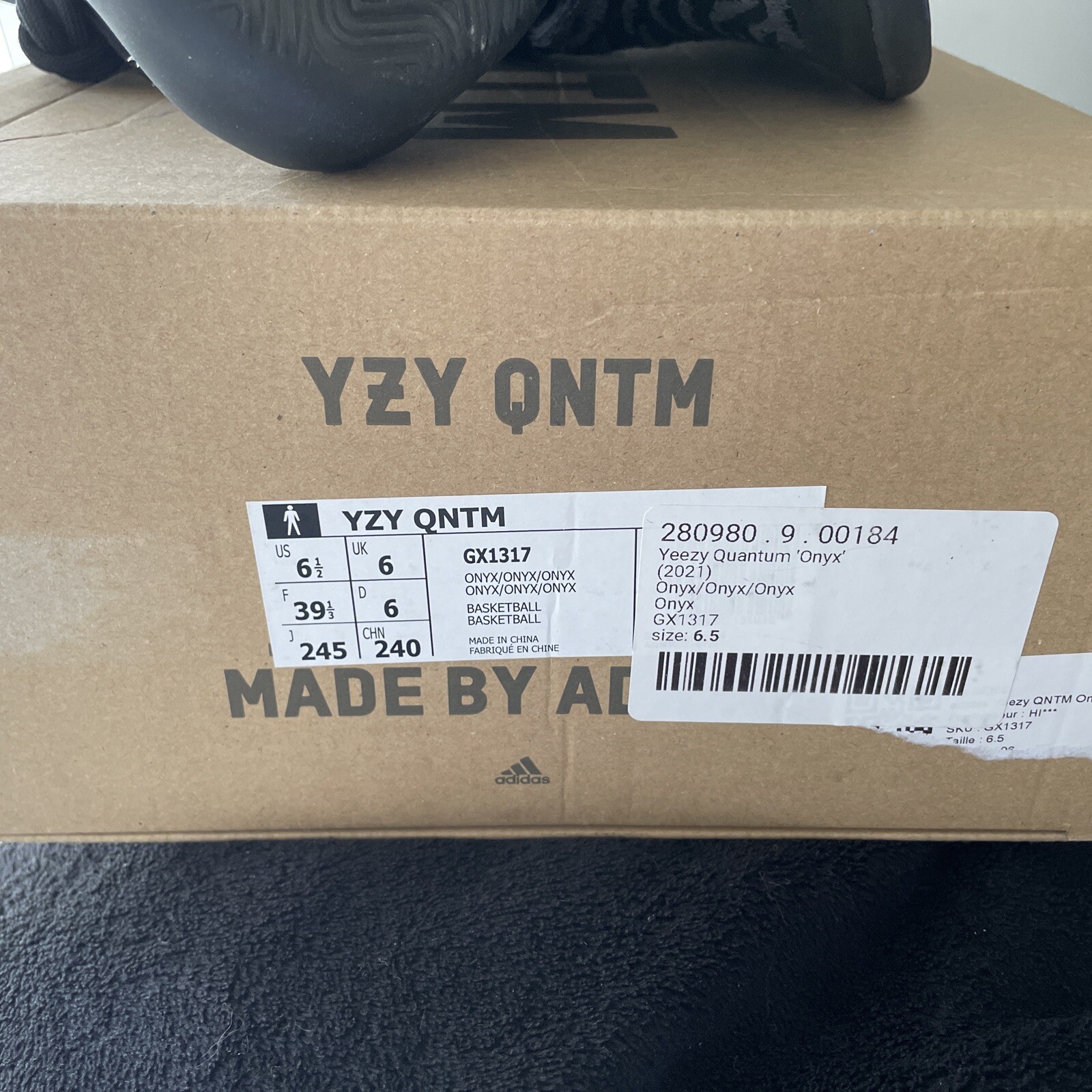 Size 6.5 – Yeezy QNTM Onyx